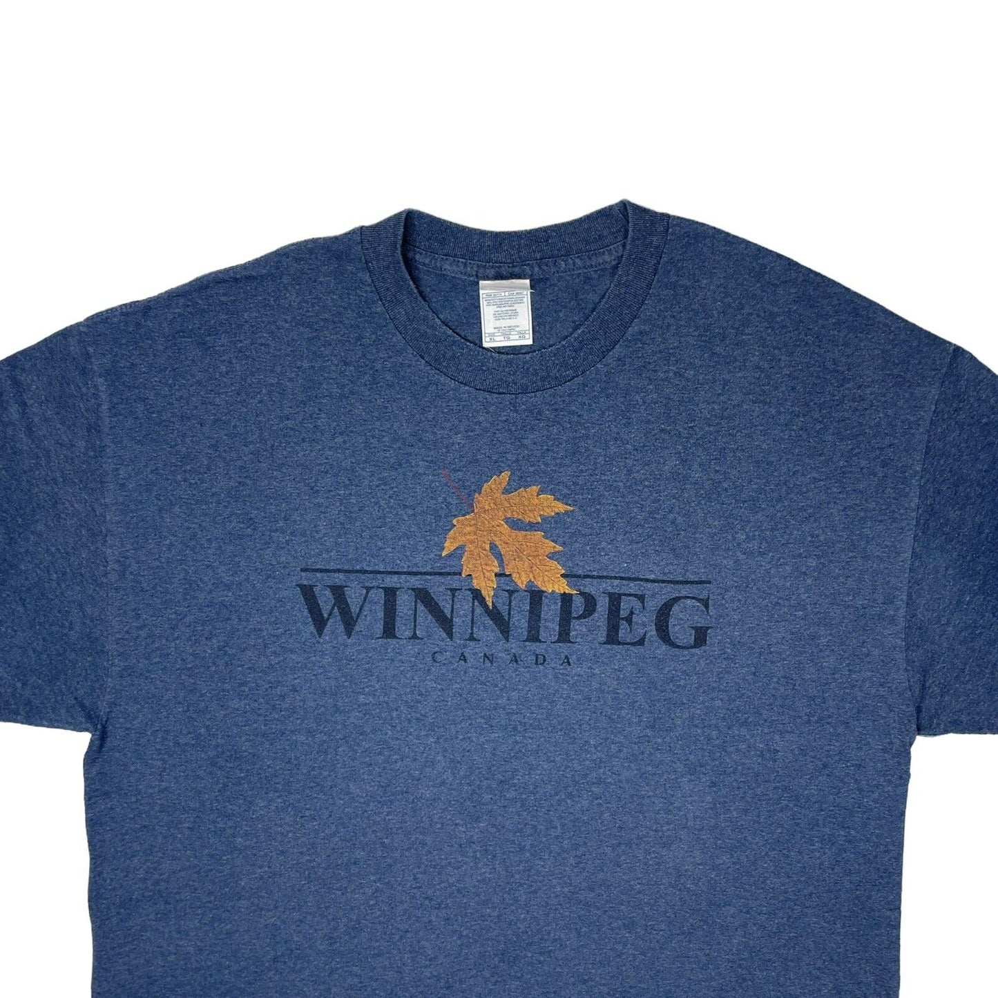 Vintage Alstyle Winnipeg Canada T-Shirt Men’s XL Blue With Graphic Print