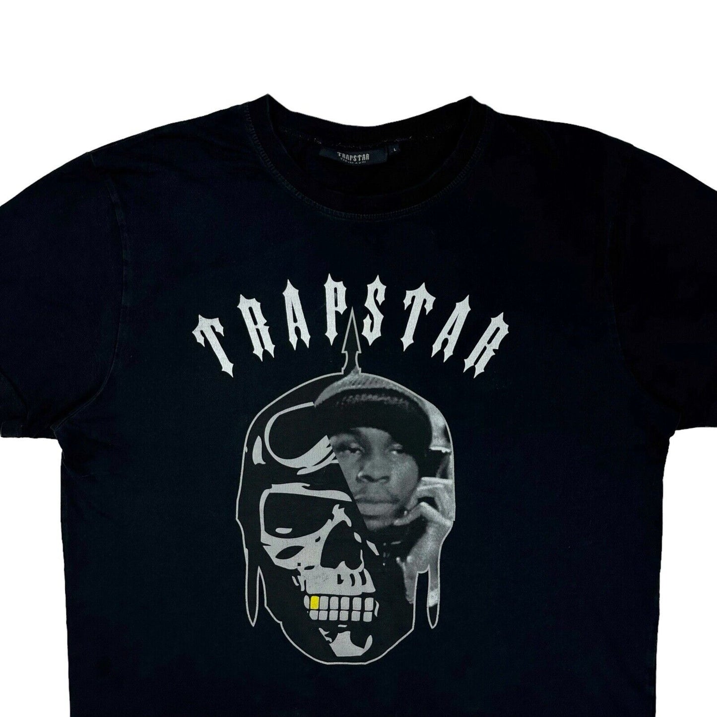 Trapstar Hustlers T-Shirt Mens Large Black Graphic Print