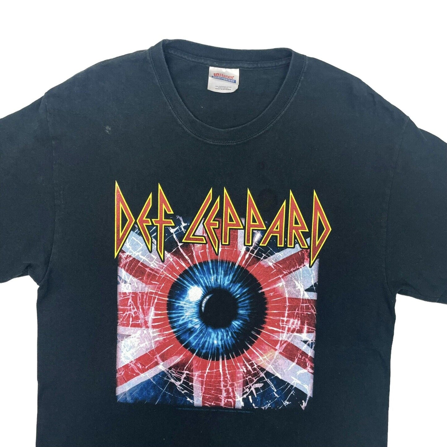 2005 Def Leppard Black Hanes T-Shirt Mens Medium