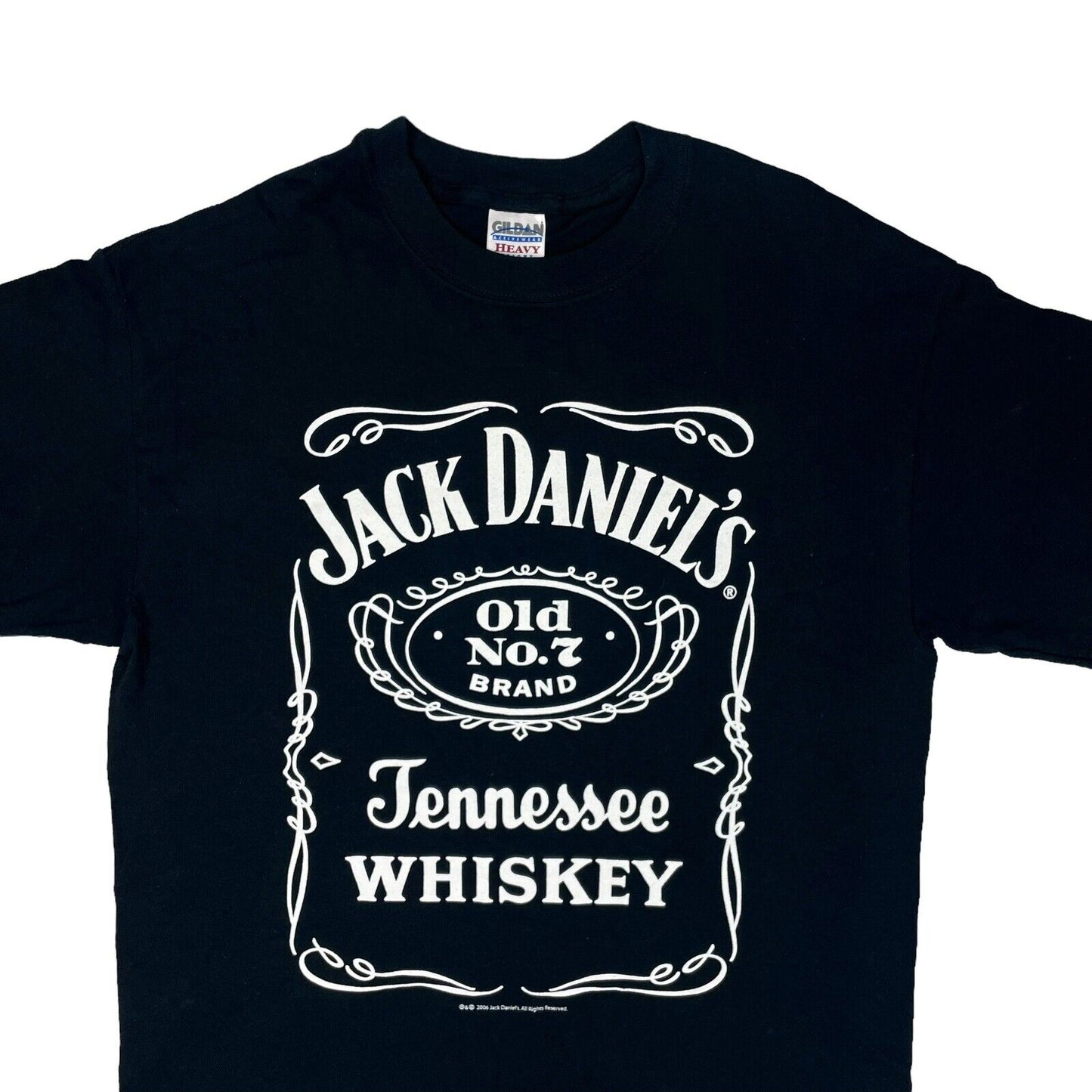 00’s Jack Daniel’s T-Shirt Mens Medium Black Whiskey