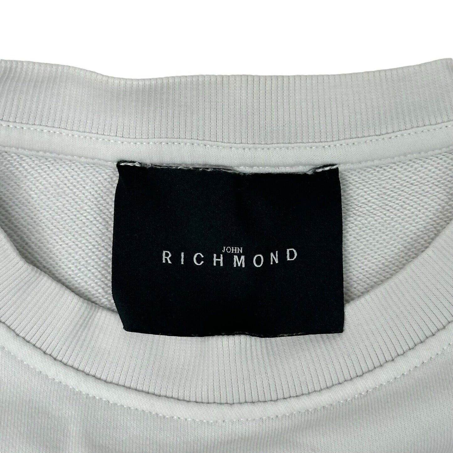 John Richmond Logo Sweatshirt White Womens Small