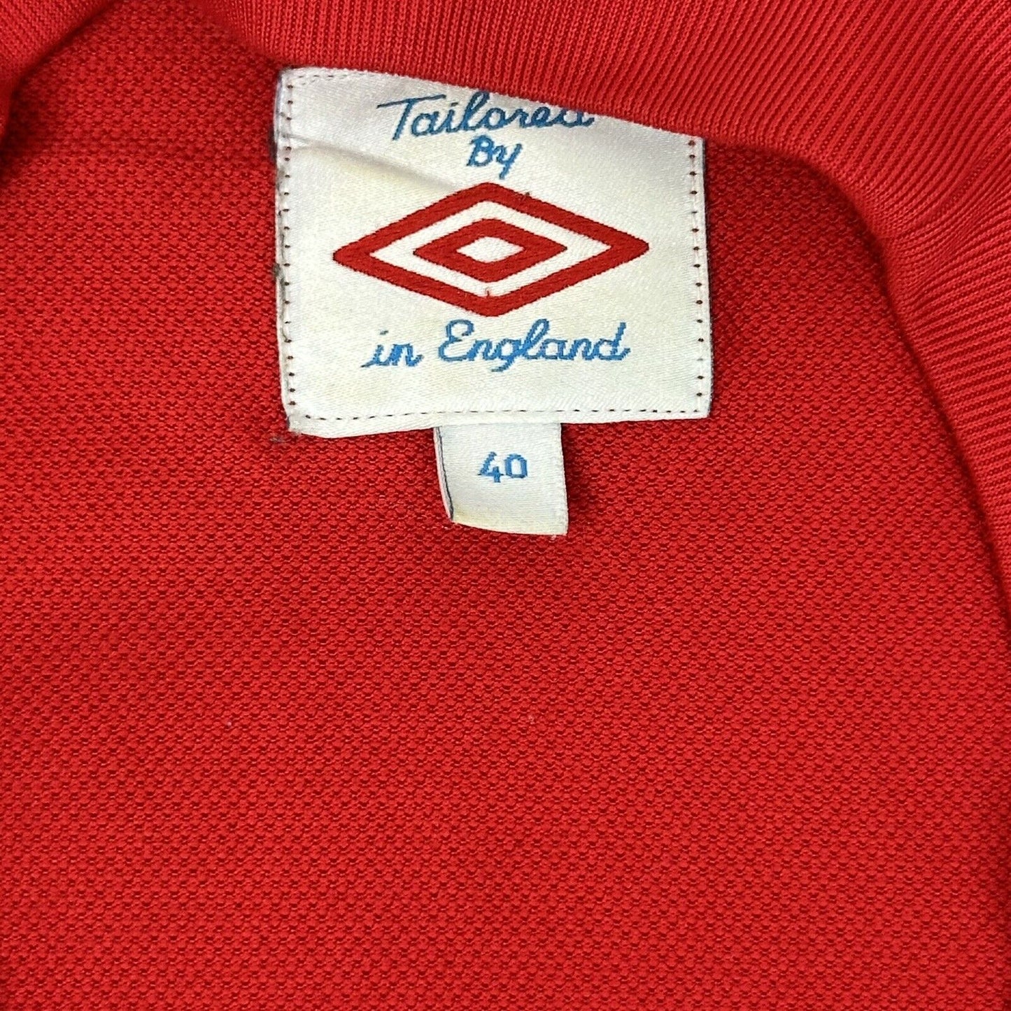 10-11 England Away Football Shirt Umbro Mens Medium Red