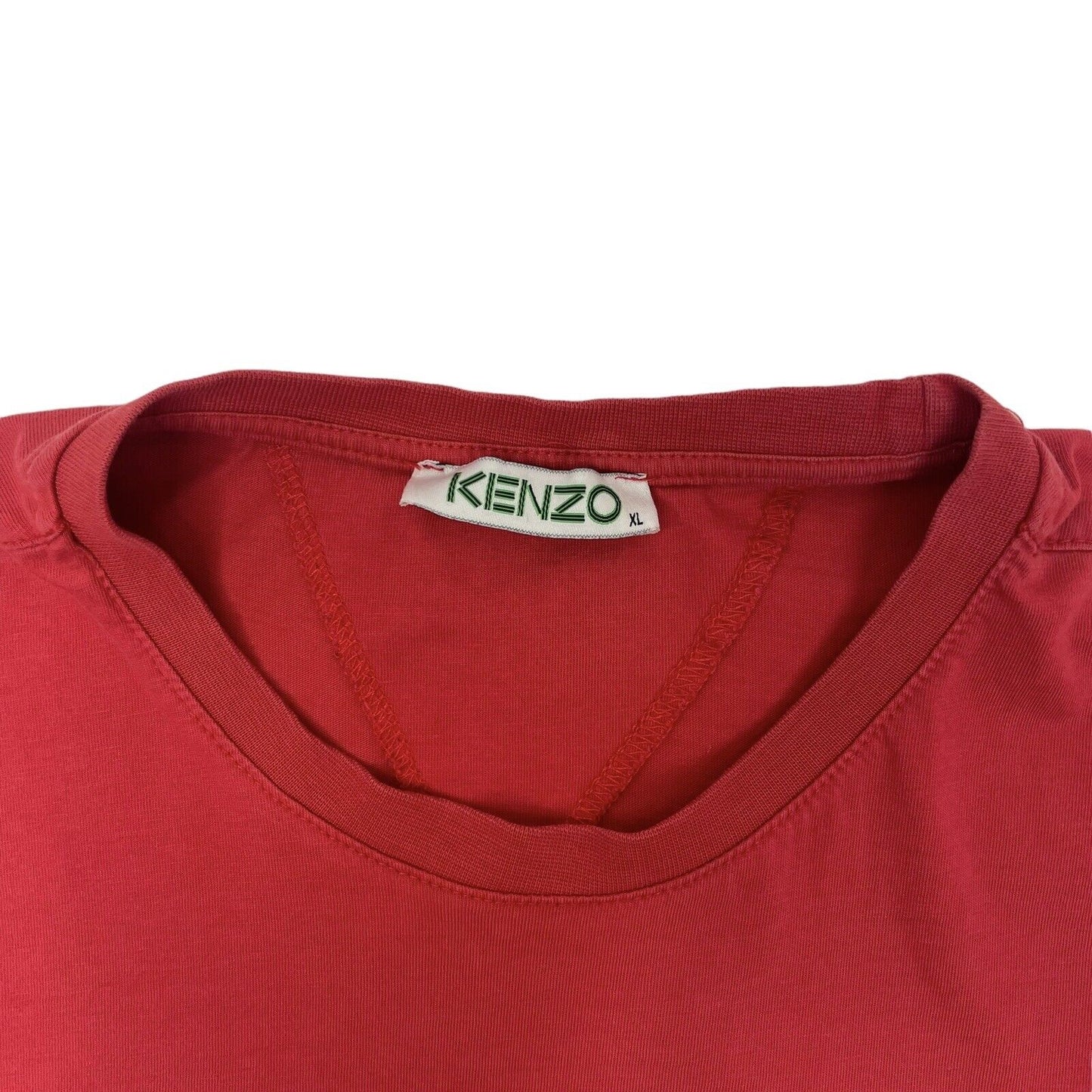 Kenzo Reggae Graphic T-Shirt Red Men’s XL Slim Fit