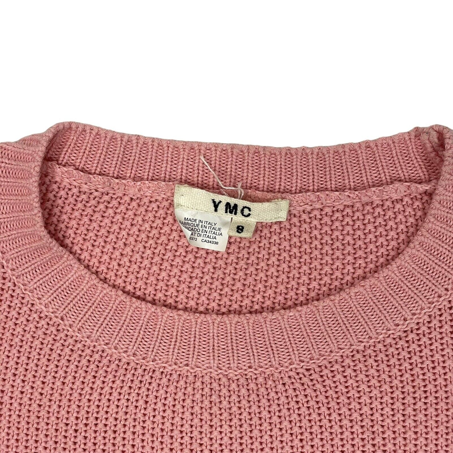 YMC Knit Crew Neck Jumper Women’s UK8 Pink Made In Italy You Must Create