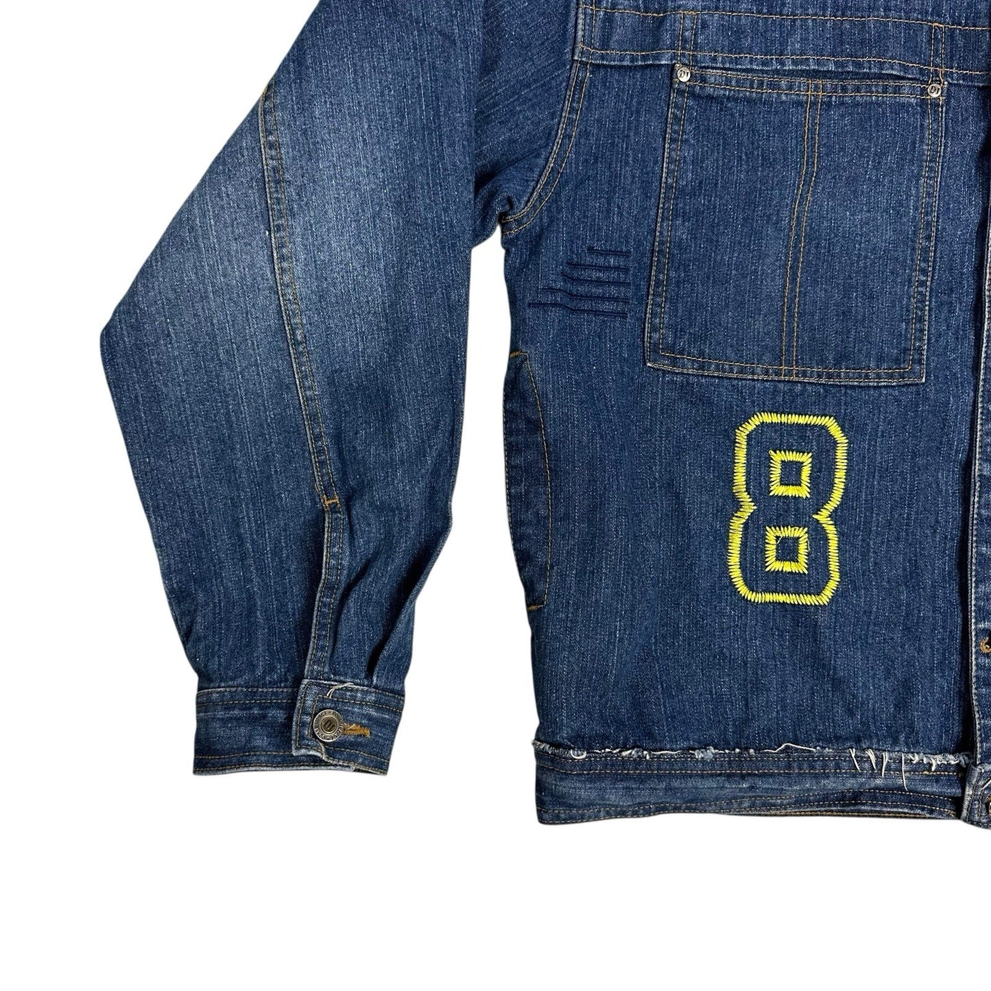 Vintage Down Impact Denim Jacket Men’s Large Blue