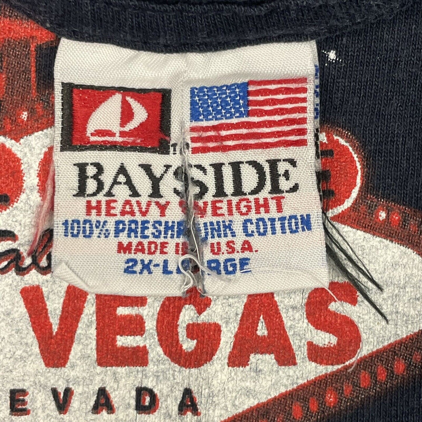 Vintage Las Vegas Tourist T-Shirt Men’s XXL Navy Blue Made In USA