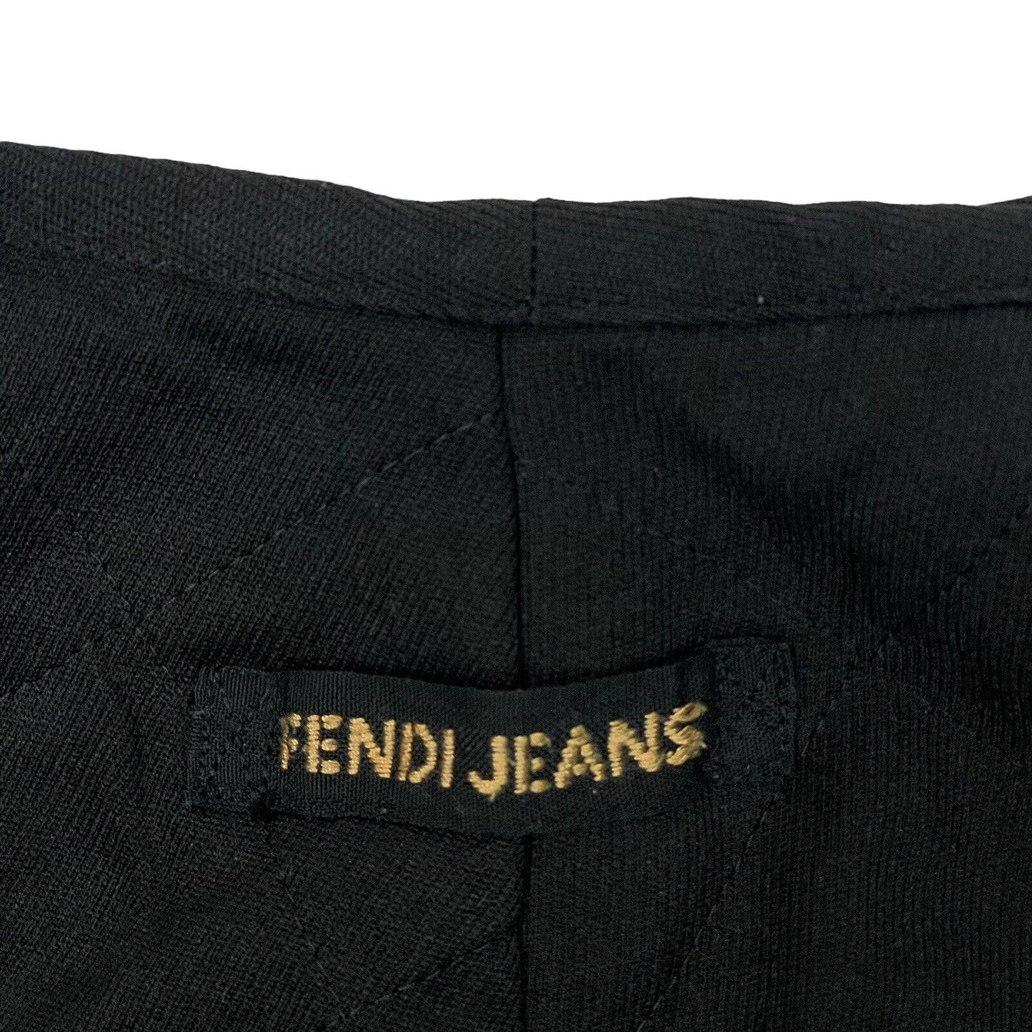 Vintage Fendi Skirt Black Diamond Quilt 25w Made In Italy