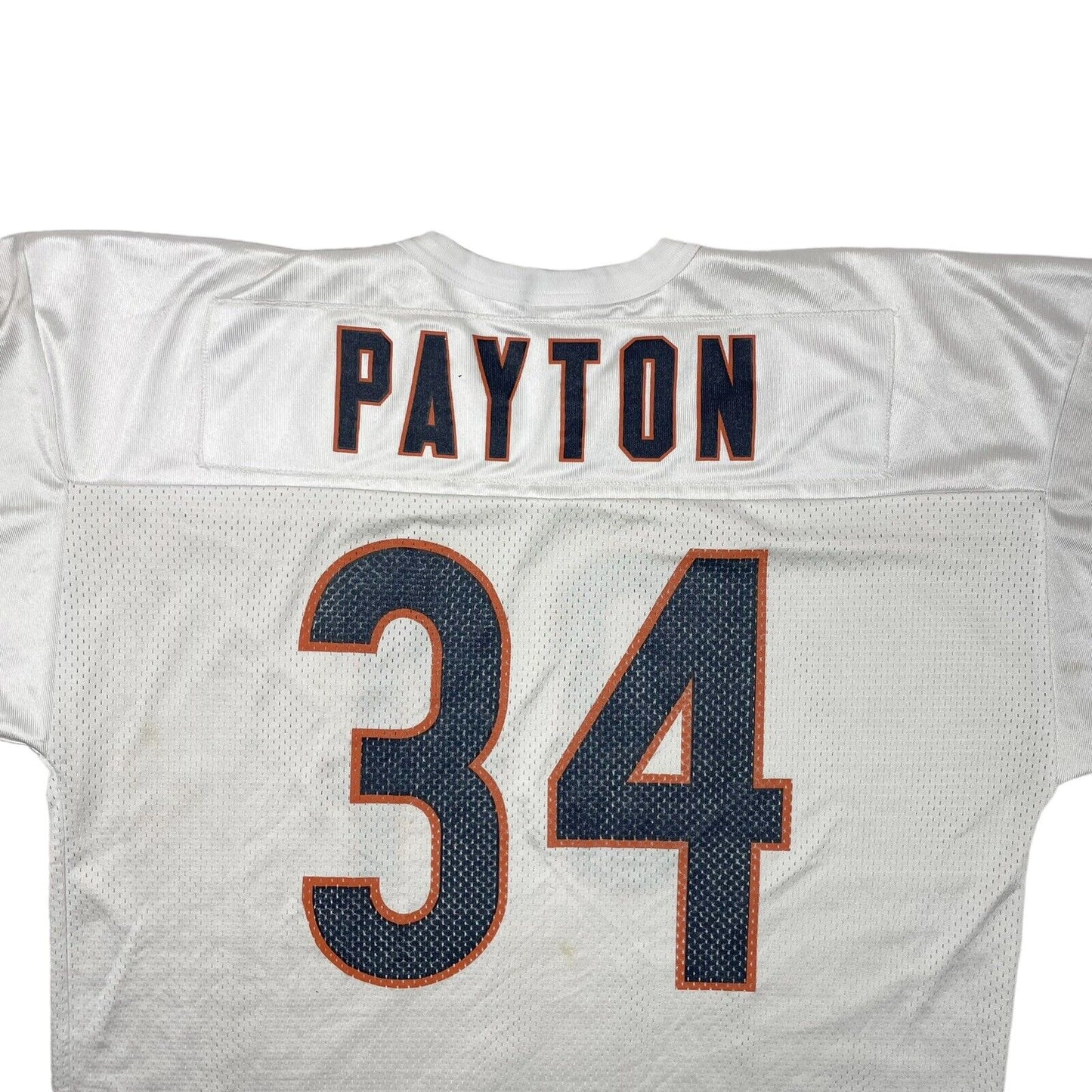 Vintage Chicago Bears Payton Jersey Made In USA NFL White Top Mens XXL