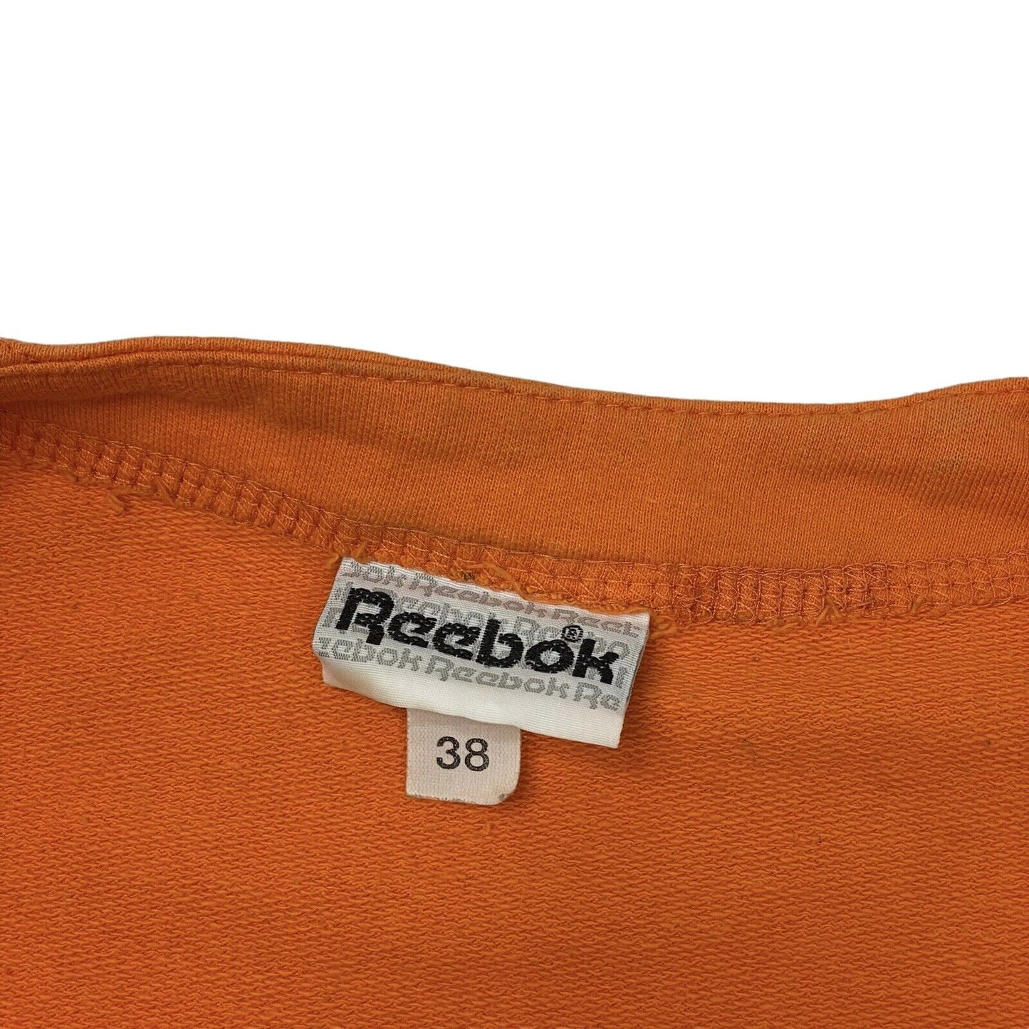 Vintage Reebok Logo T-Shirt Orange Mens Large 90s Sportswear