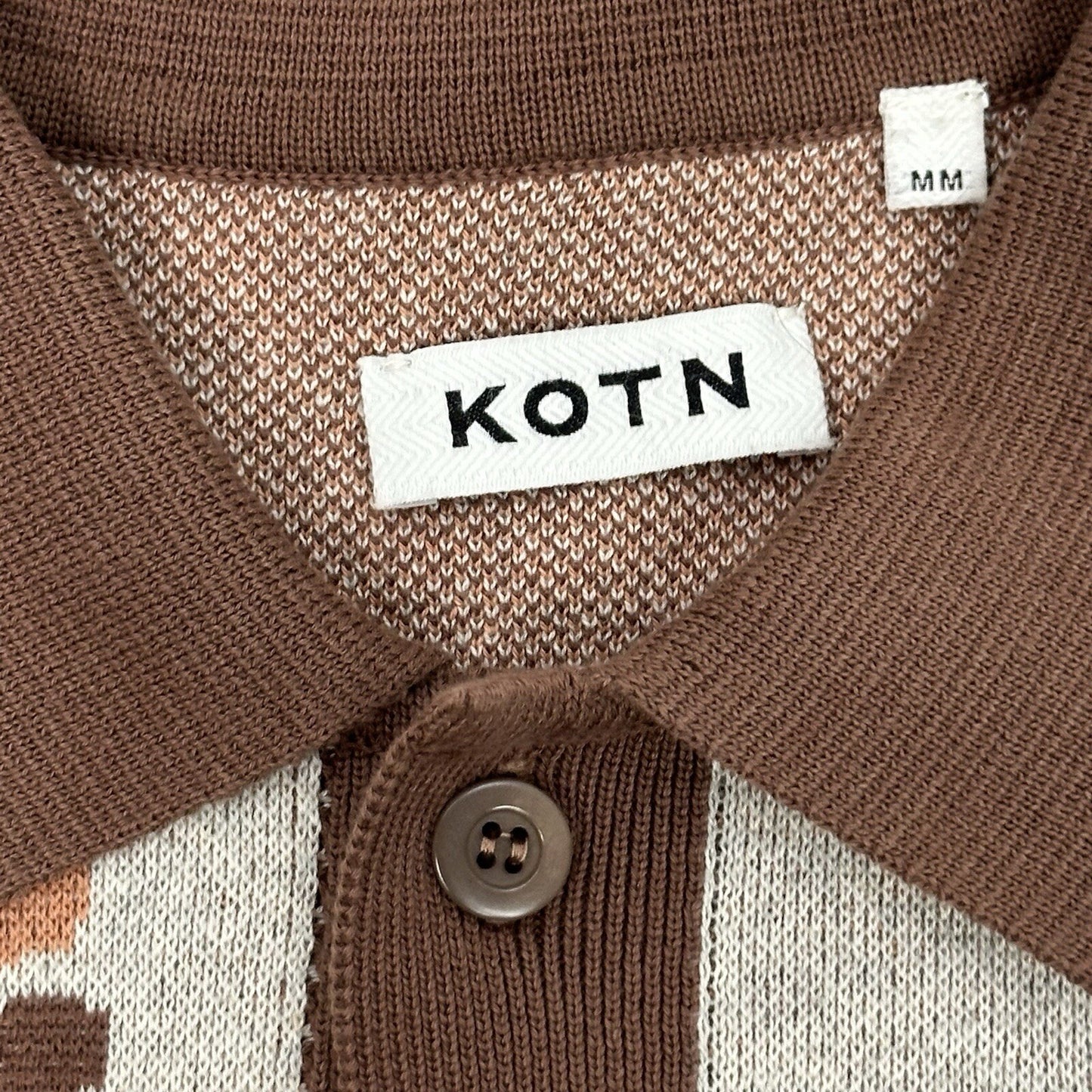 Kotn Ramzy Knit Shirt Men’s Medium Brown