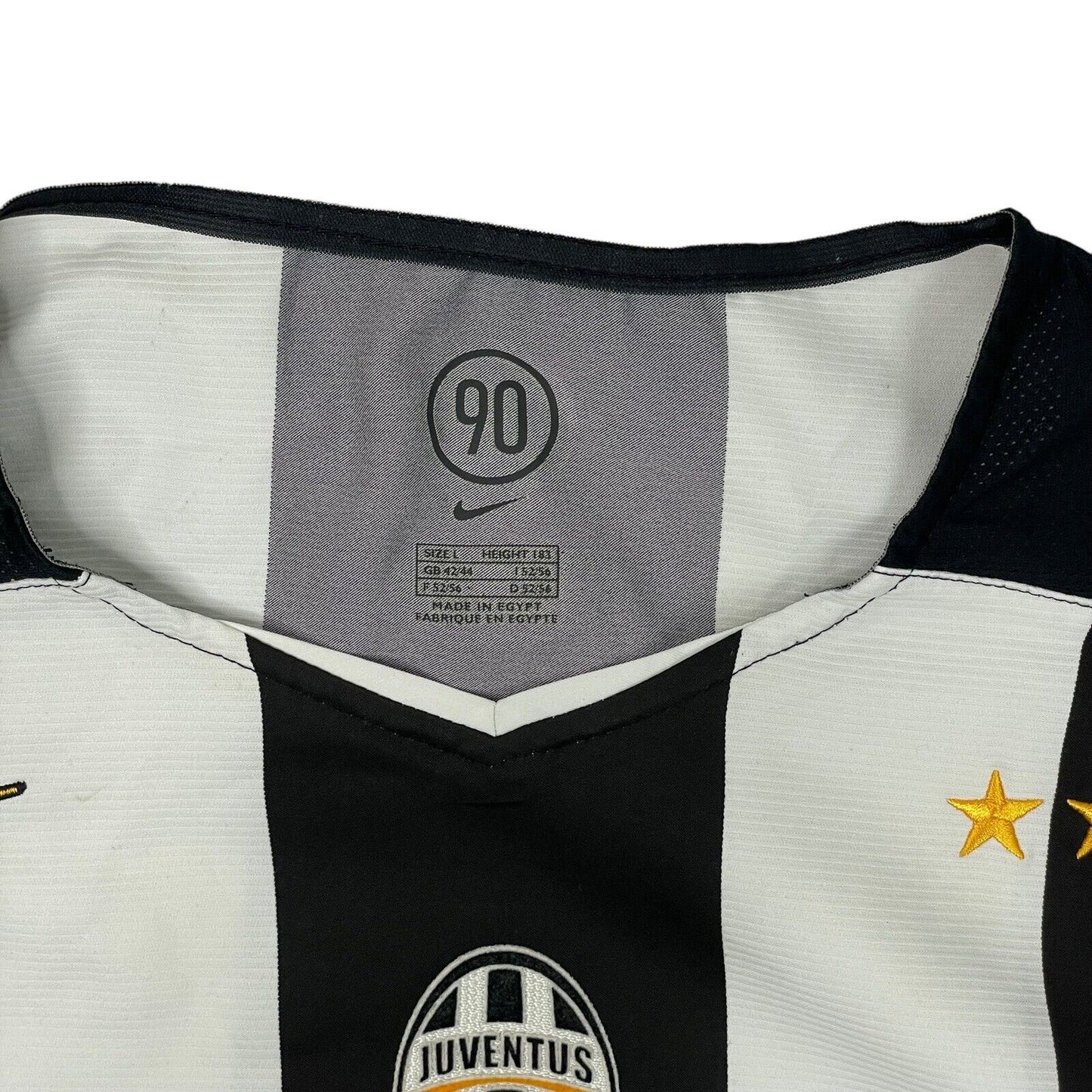 Vintage Juventus Nike Football Home Shirt 04-05 Mens Large Embrodiered