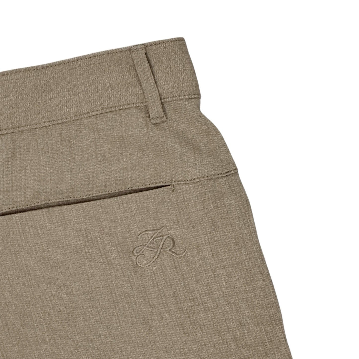 Zanerobe Pleat Flow Shorts Beige 34w Lightweight Embroidered Logo