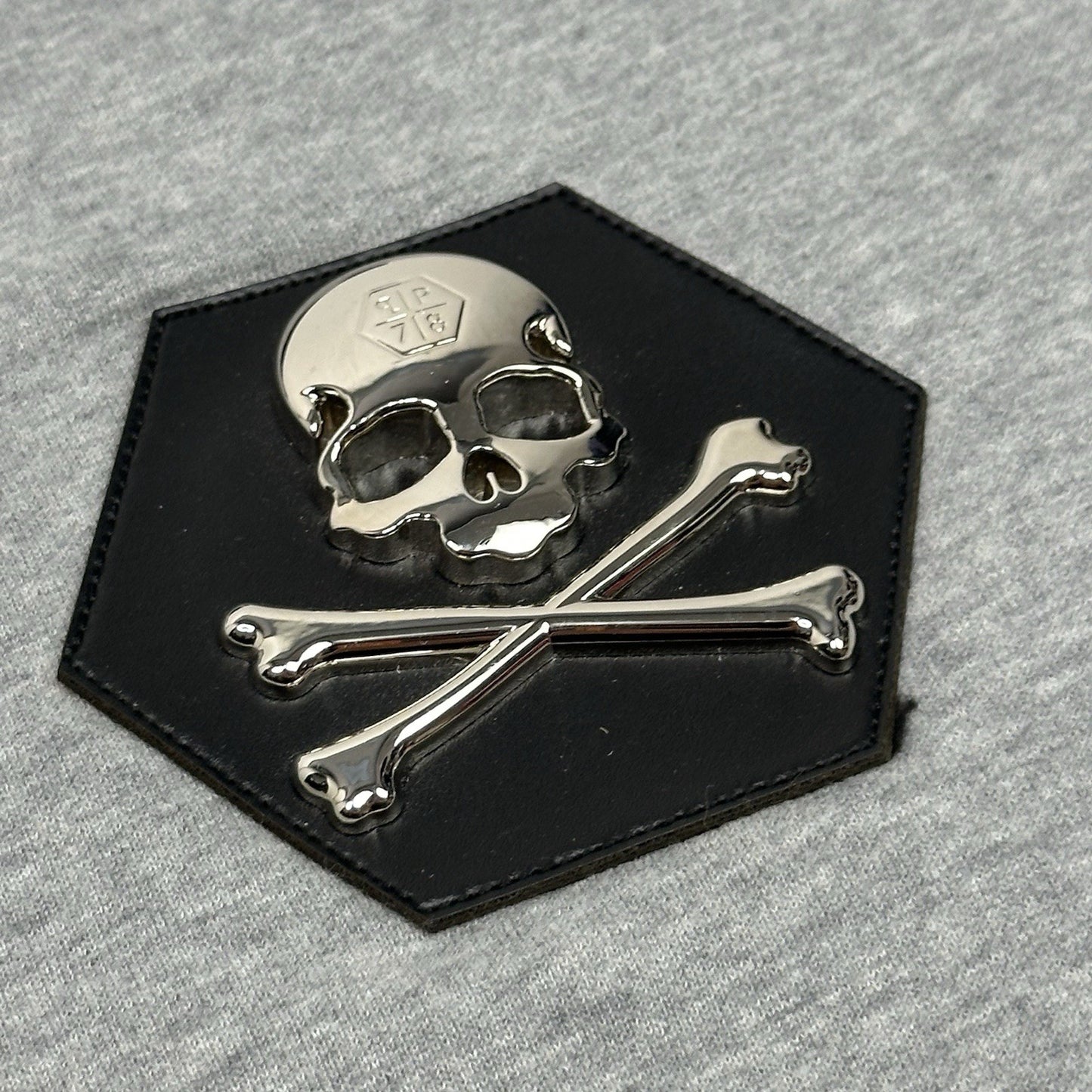 Philipp Plein Skull Hoodie Grey Men’s Small Made In Italy