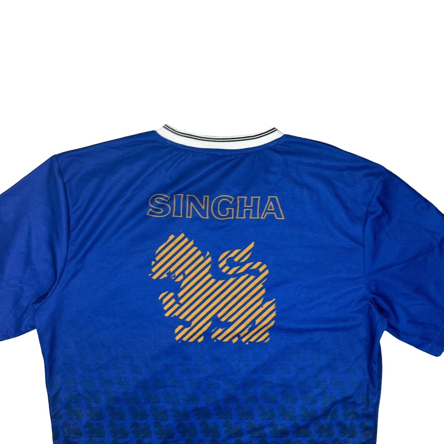 00’s Singha Beer Sports Jersey Shirt Mens XL Blue All Over Print