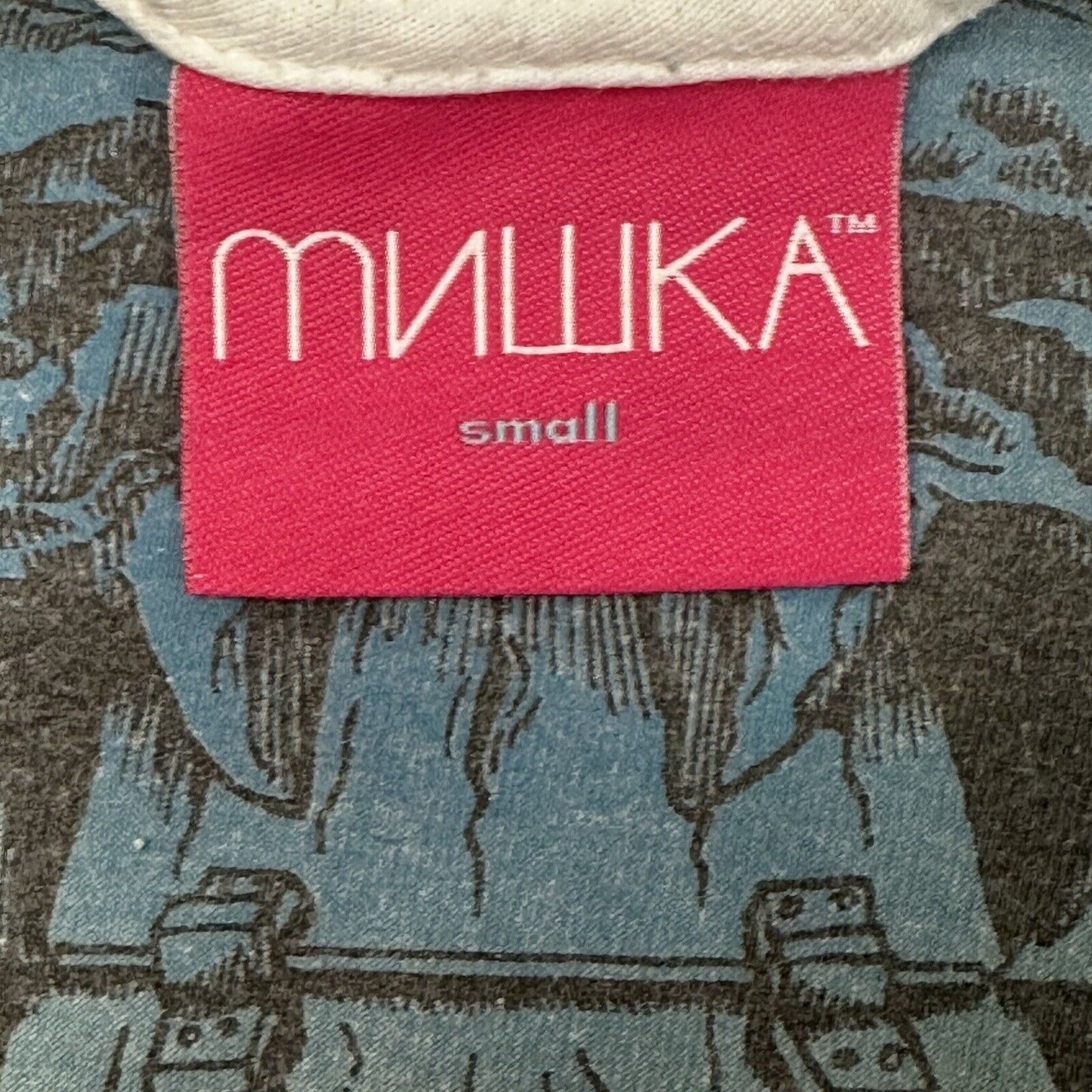 Mishka Logo T-Shirt Mens Small White Made In USA