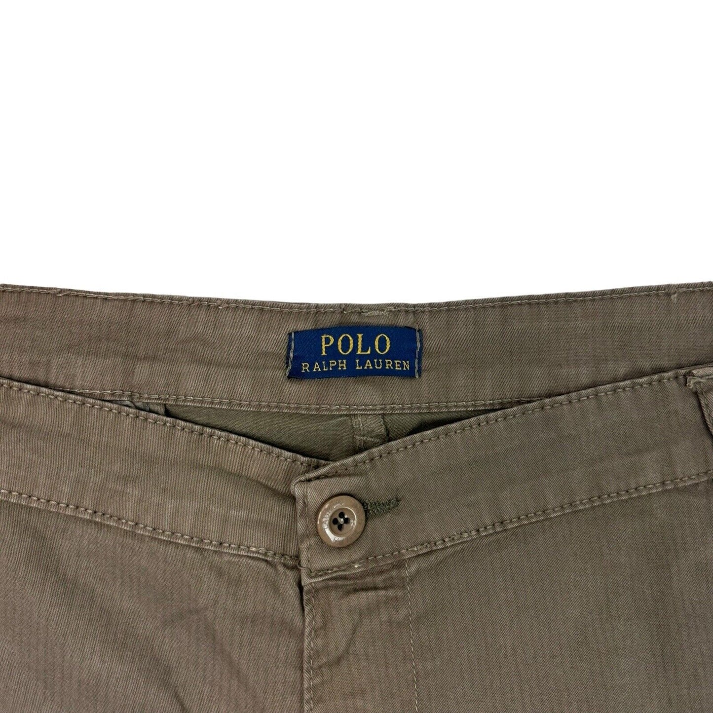 00’s Polo Ralph Lauren Shorts Brown Mens 40w Pinstripe