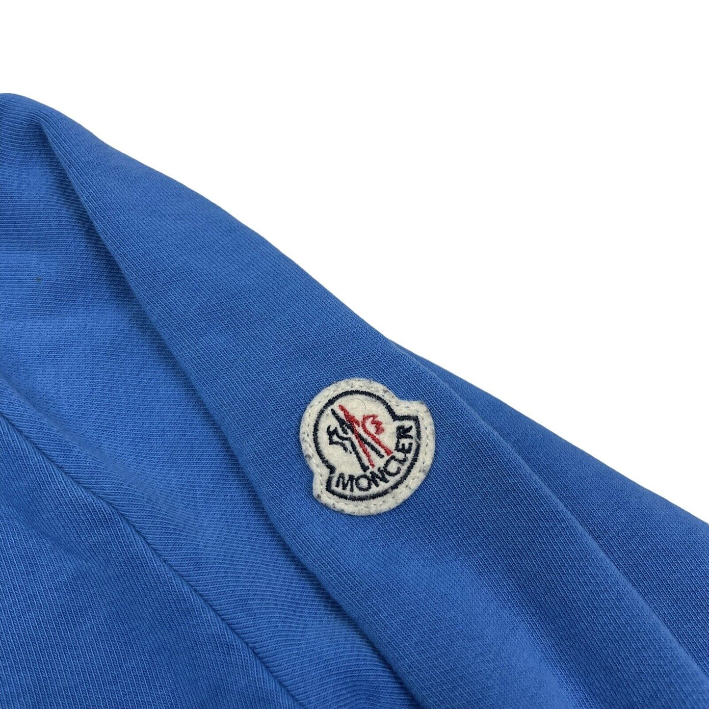 Moncler Maglia Cardigan Hoodie Women’s Medium Blue Block Panelling