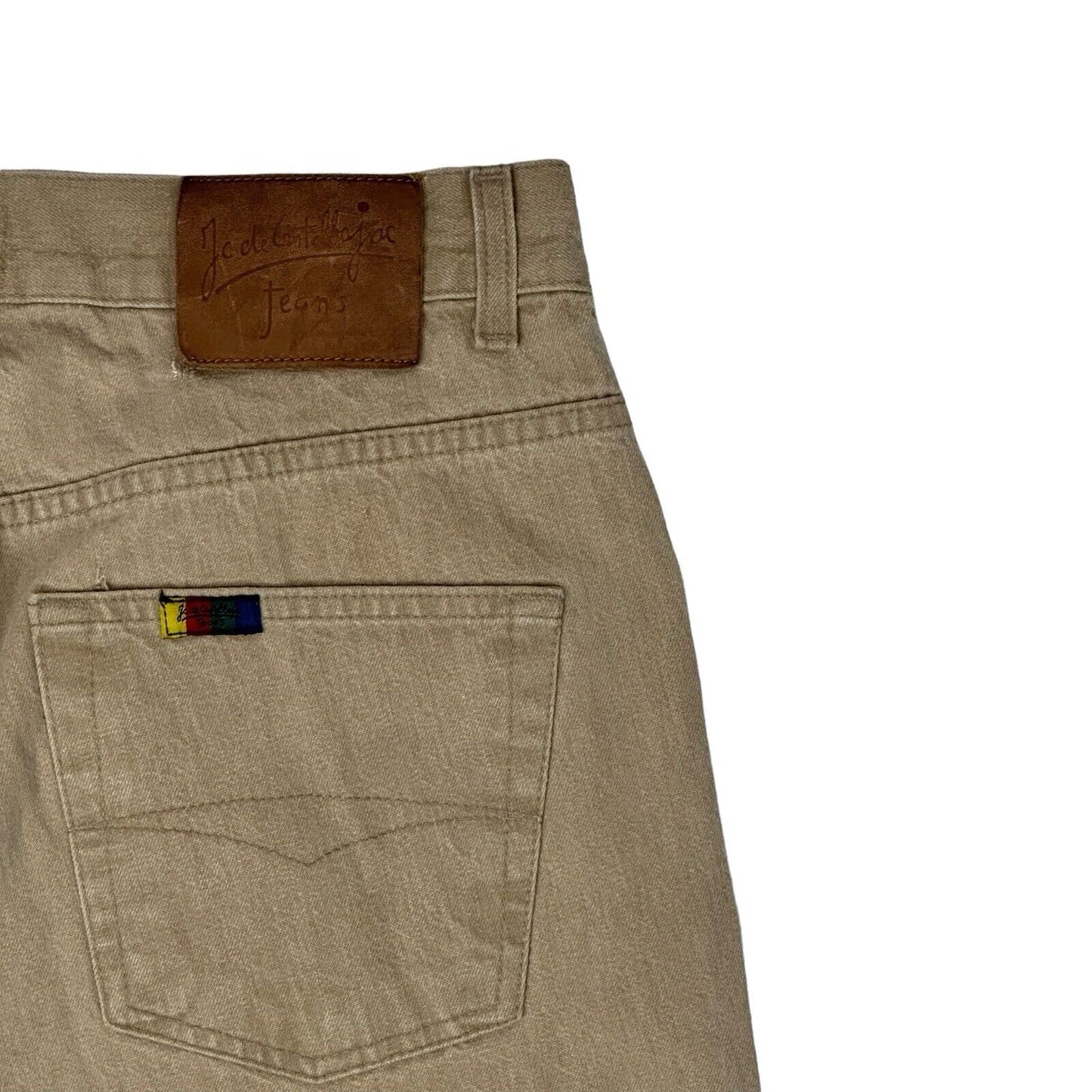 Vintage Jean-Charles de Castelbajac Jeans Beige Men’s 33w 30l Made In Italy