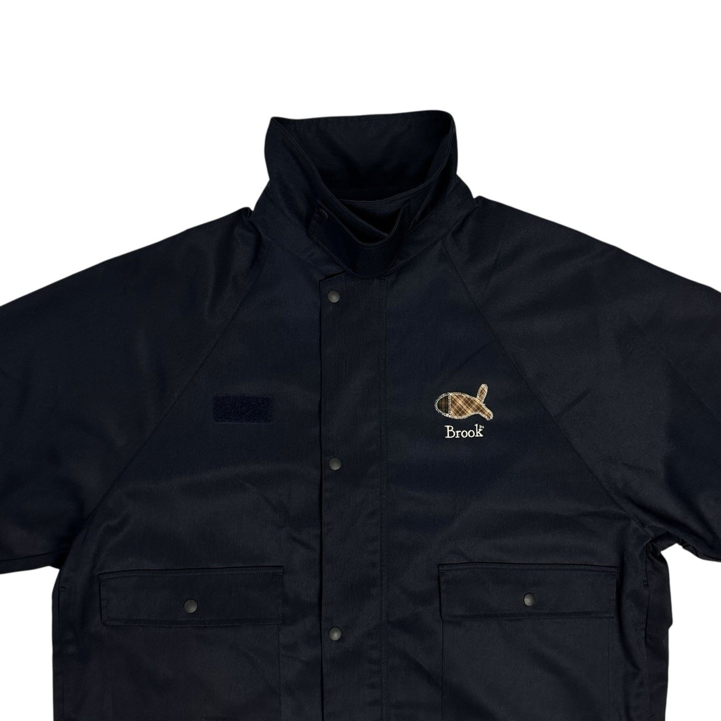 Brook Japan Jacket Navy Blue Large (Size 3) Embroidered Details SS24