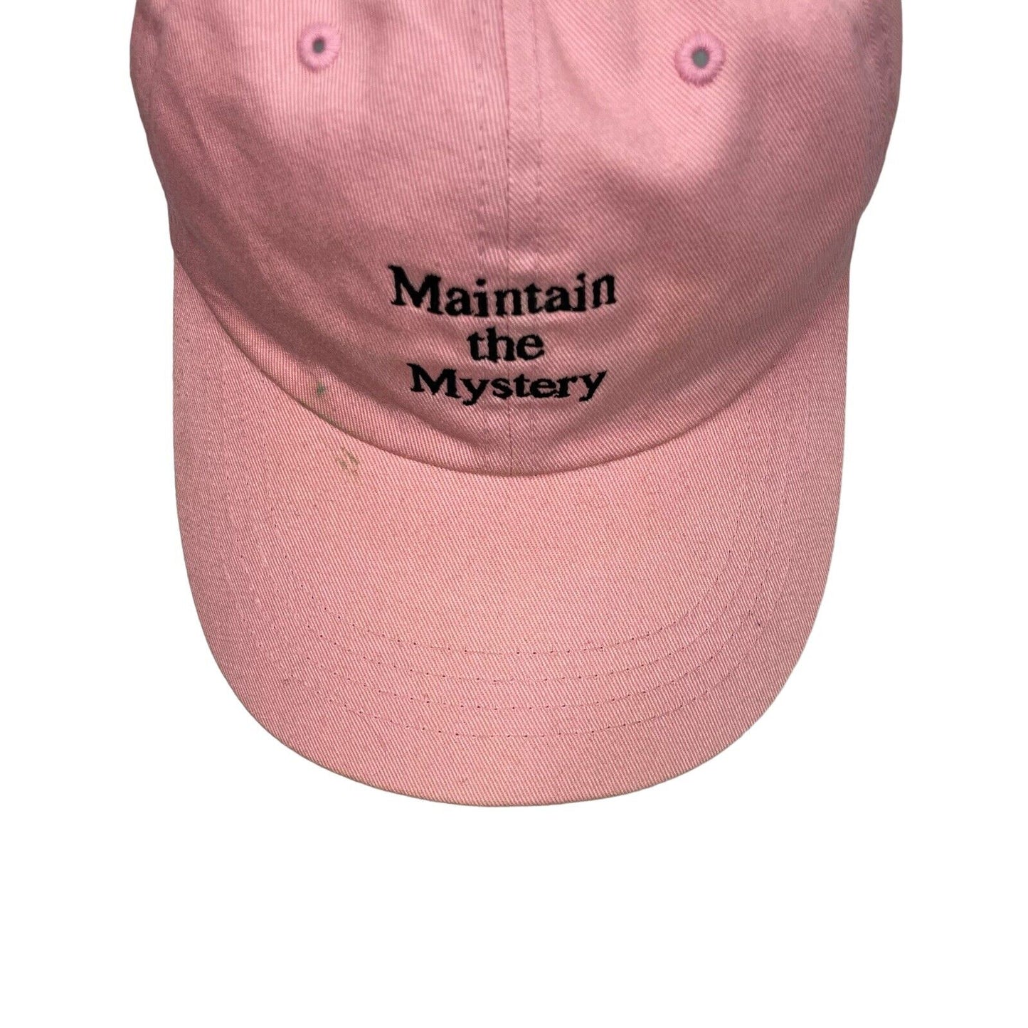 The Hundreds Maintain The Mystery Cap Pink And Black Adjustable Embrodiered