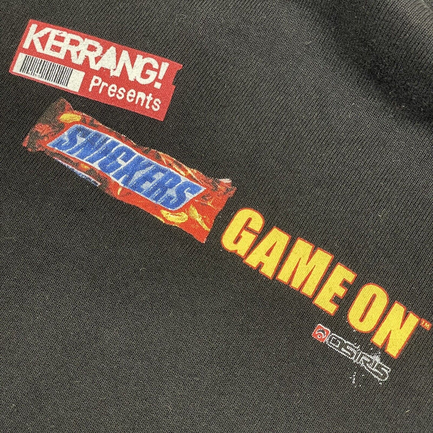 2003 Kerrang Game On Festival Hoodie Mens XL Black Fruit Of The Loom