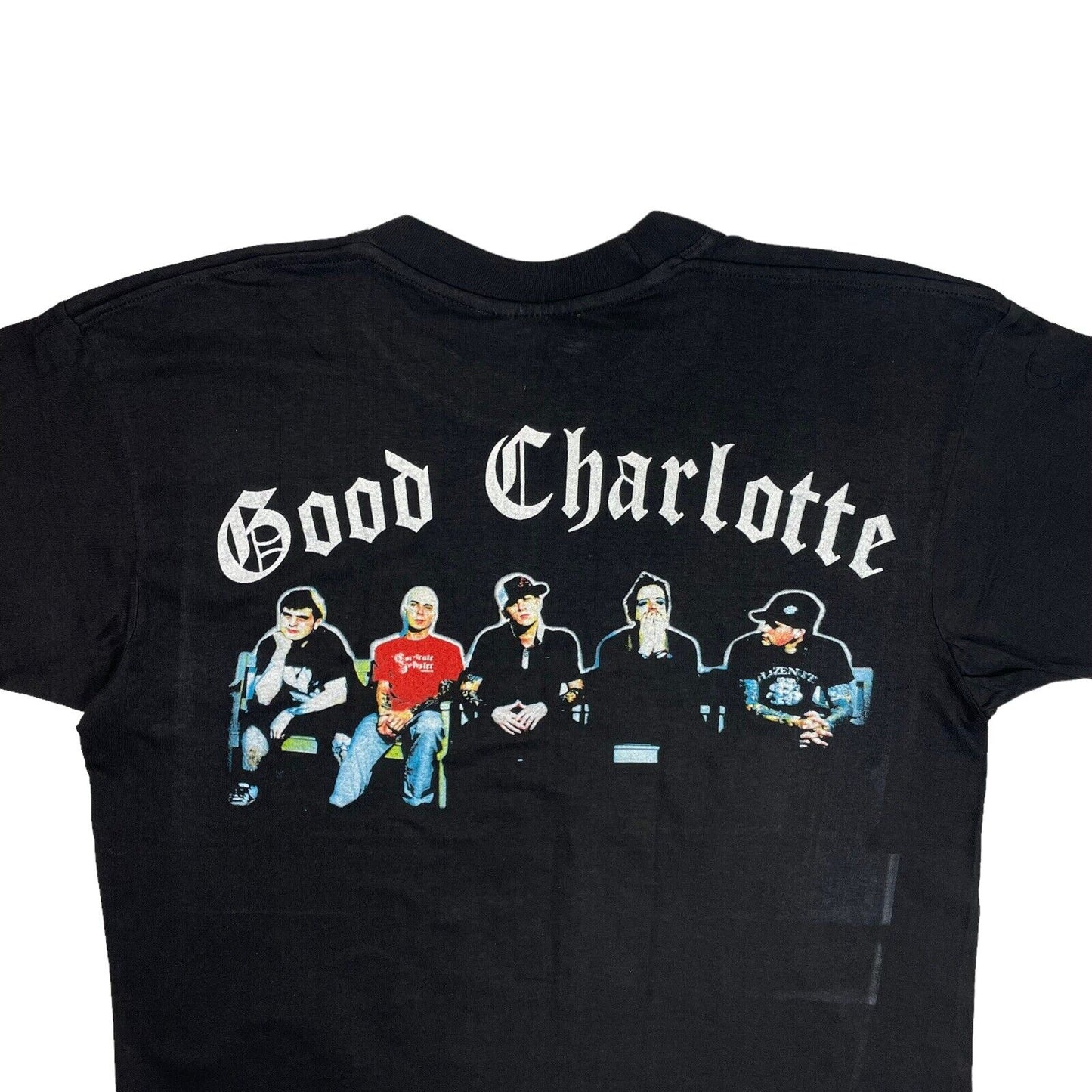 00’s Good Charlotte T-Shirt Black Mens Boxy Medium Deadstock