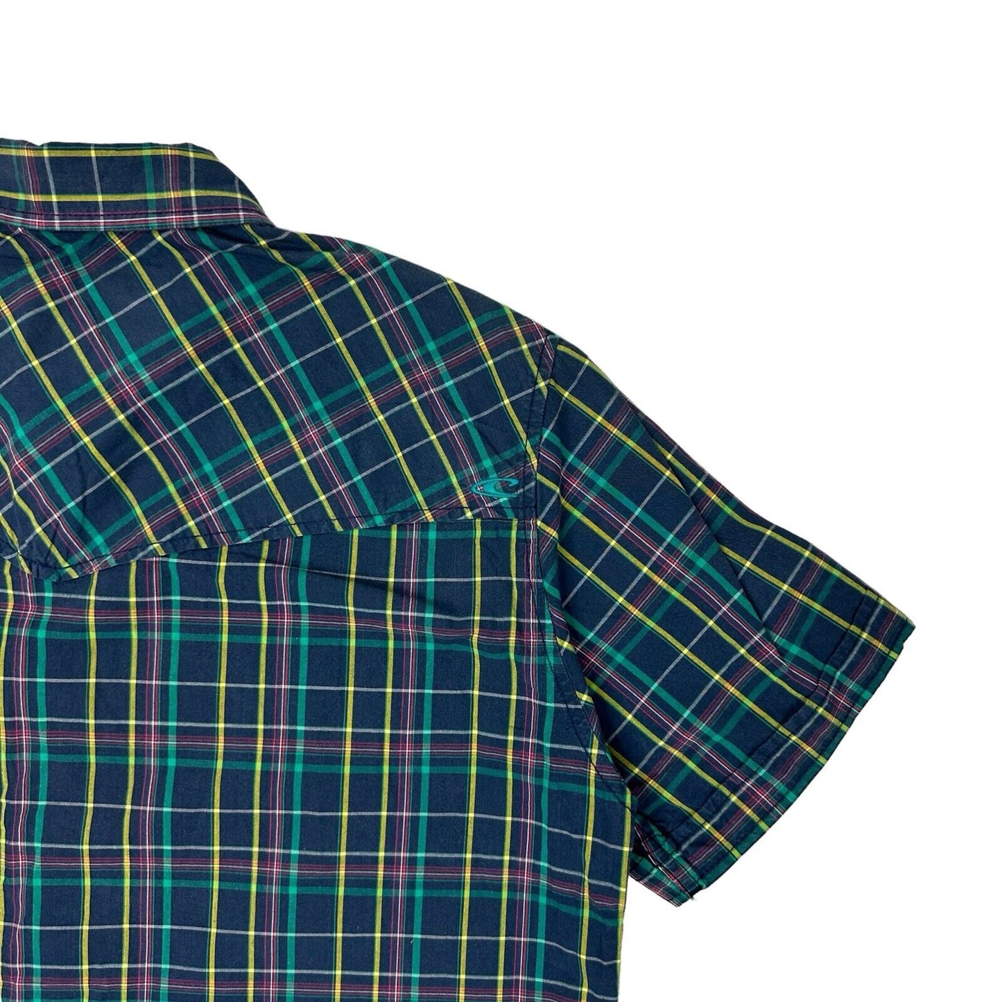 Vintage O’Neill Check Shirt Mens Large Navy Blue Multicoloured Surfwear