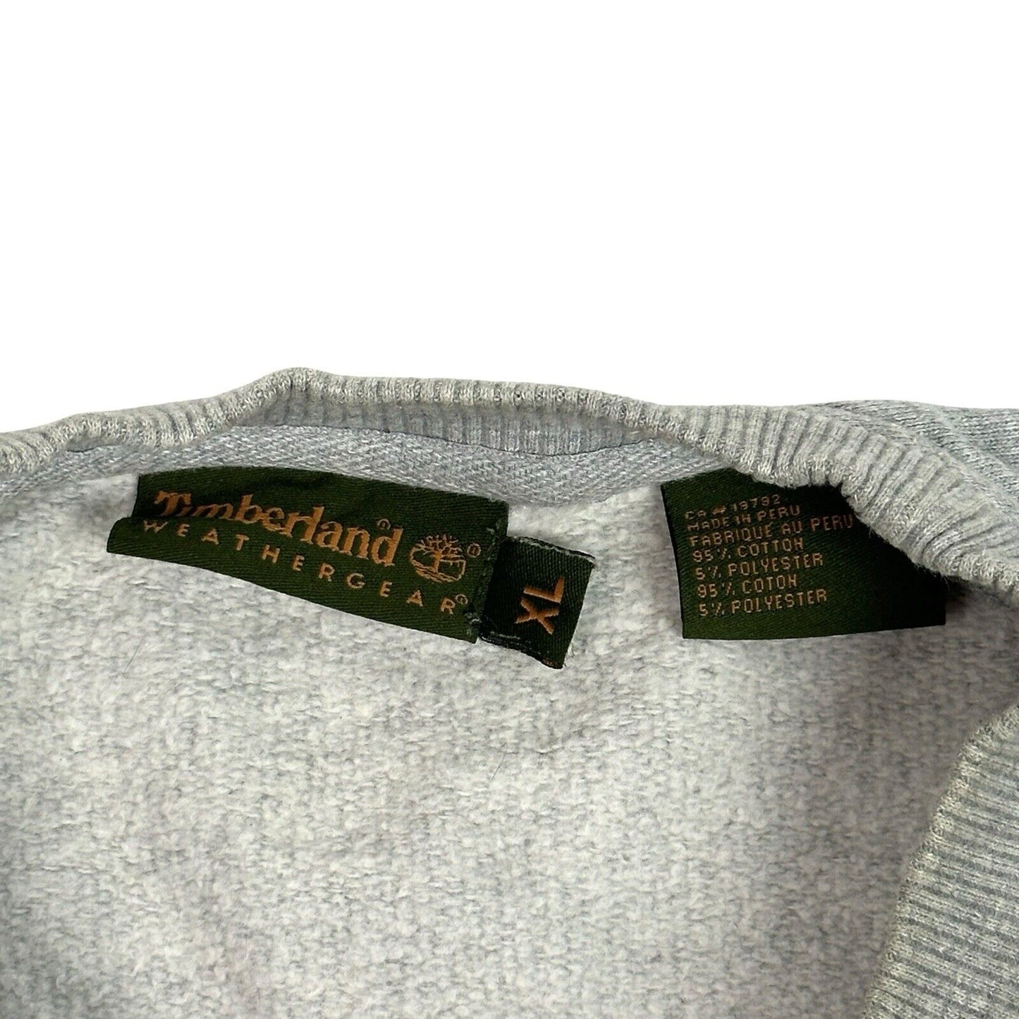 Vintage Timberland Crew Neck Jumper Grey Mens XL 90’s