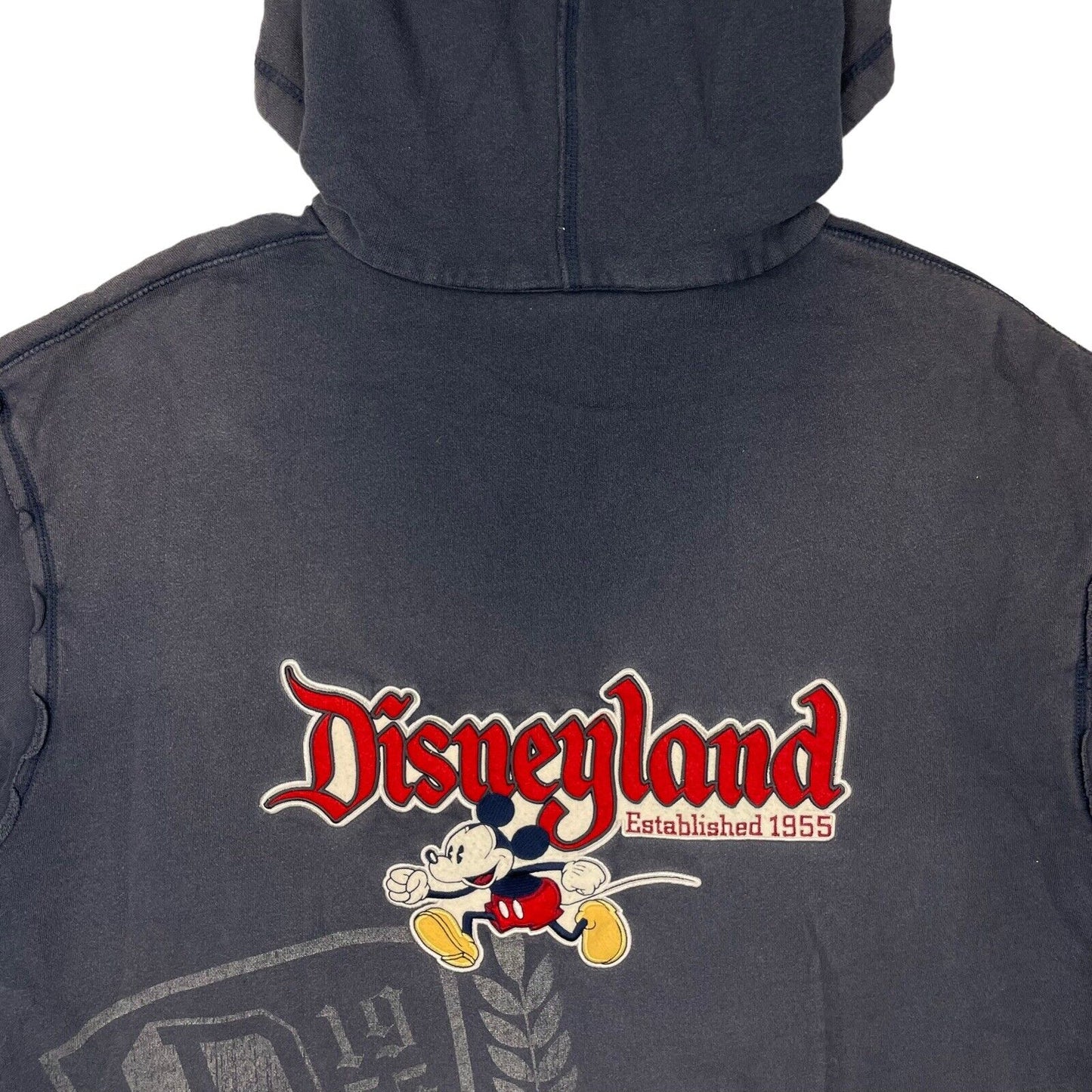 Vintage Disney Disneyland Hoodie Navy Blue Mens XL Embroidered