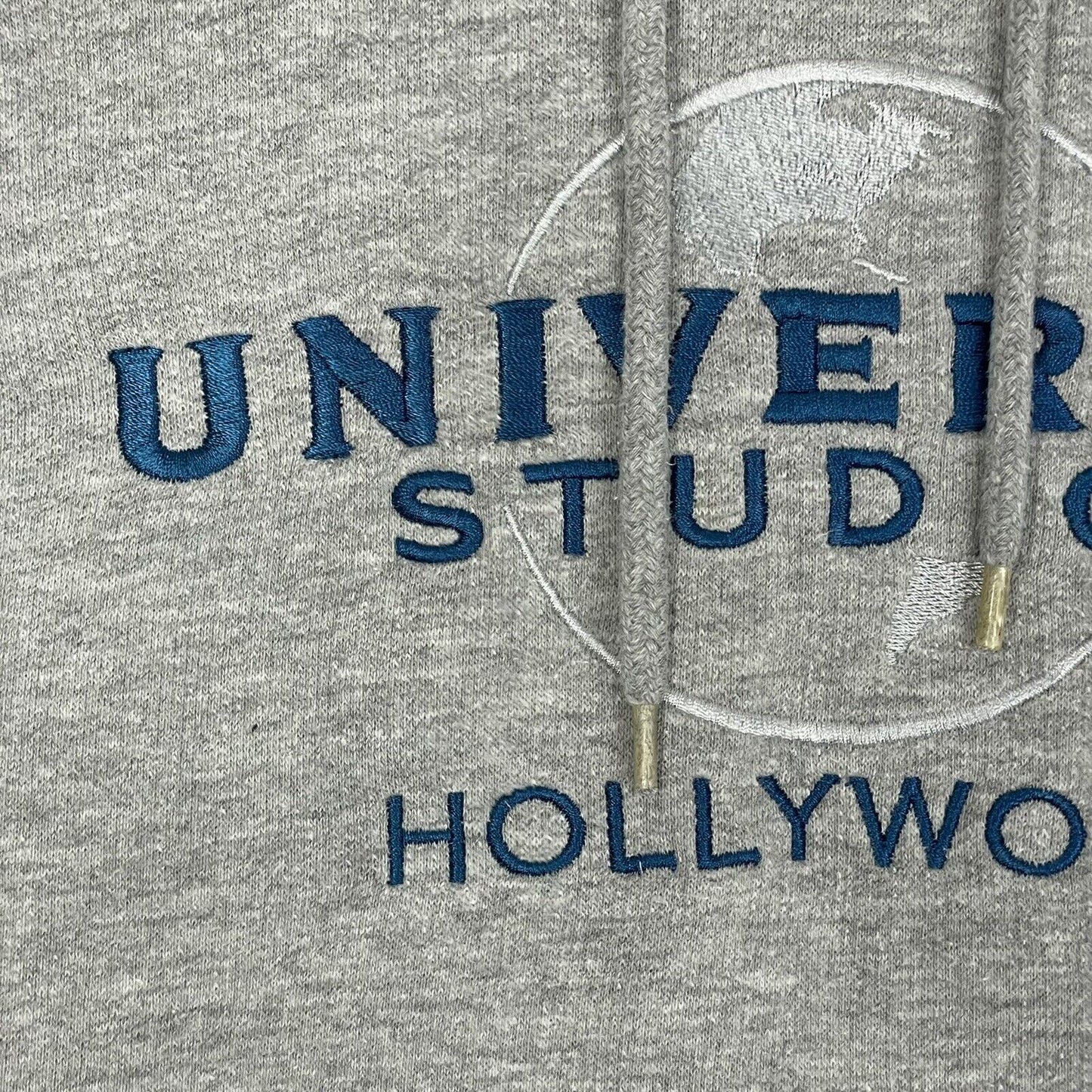 Vintage Universal Studios Pull Over Hoodie Grey Mens Medium Embroidered