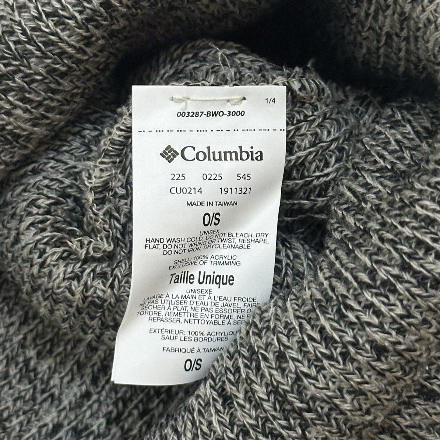 NWOT Columbia Sportswear Beanie Unisex Grey One Size Fits All