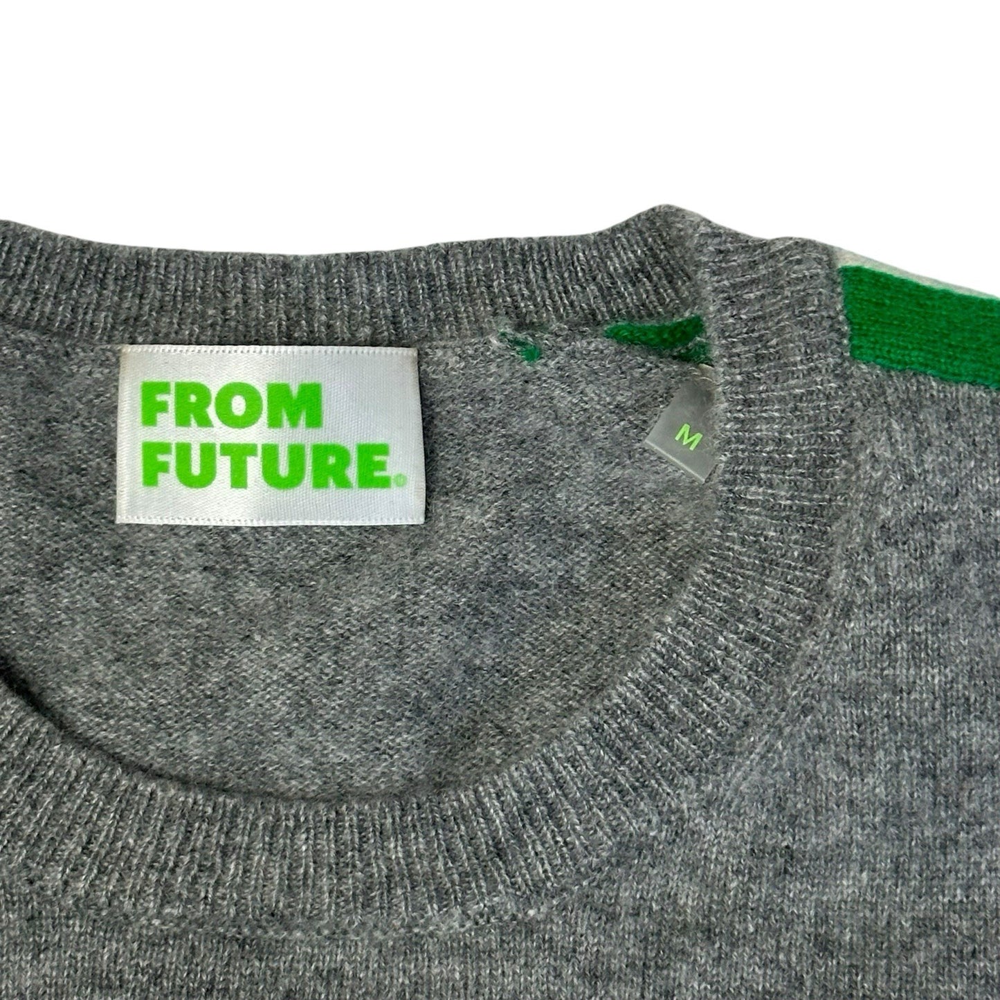 From Future Cashmere Sweater Grey Men’s Medium Line Detail