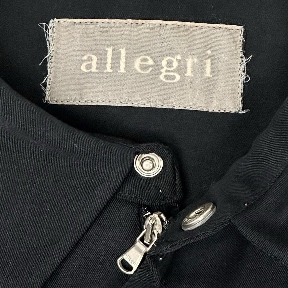 Vintage Allegri Mac Jacket Navy Blue Mens Large Made In Italy