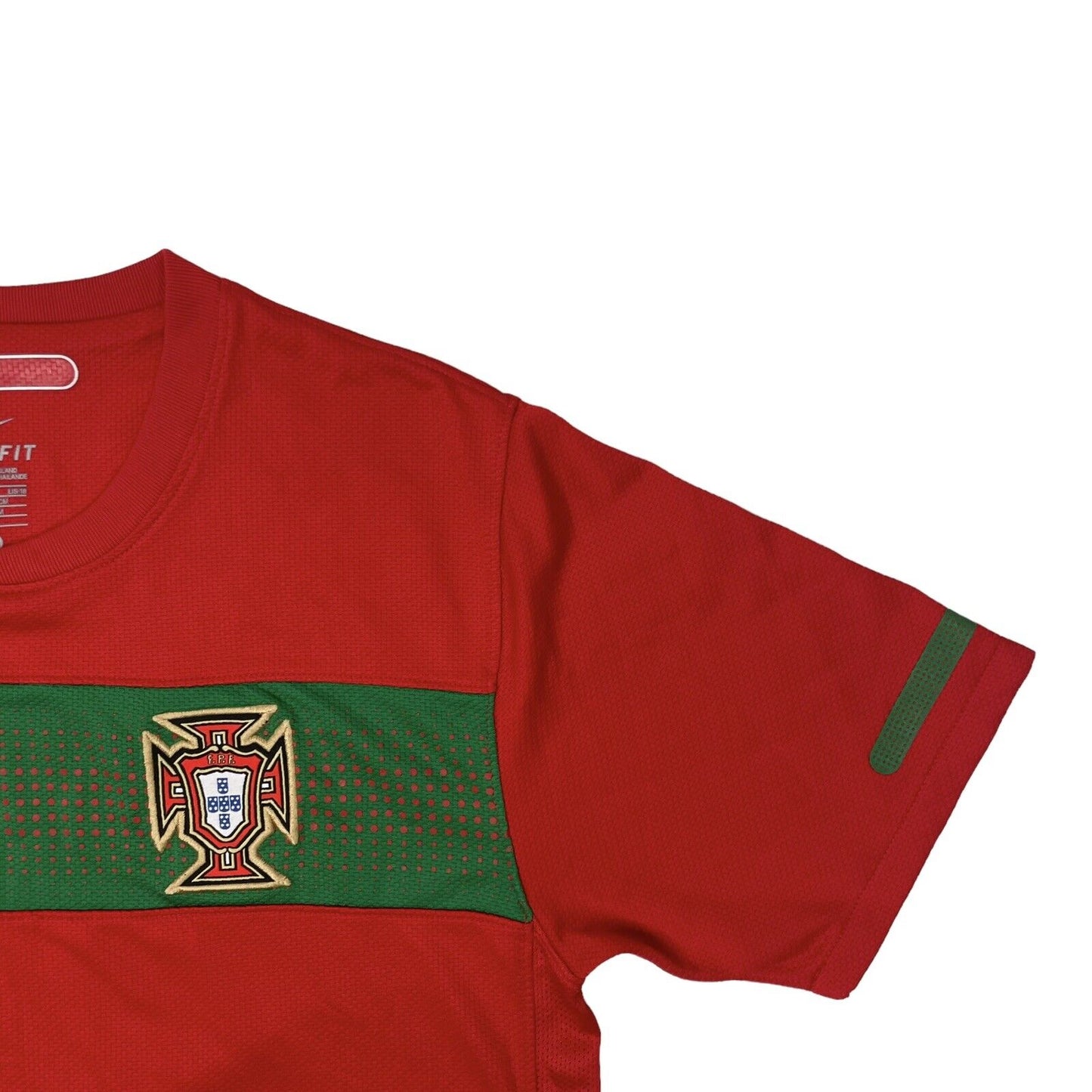 Nike Portugal 10-11 Football Shirt Mens Small Red And Green Youth XL