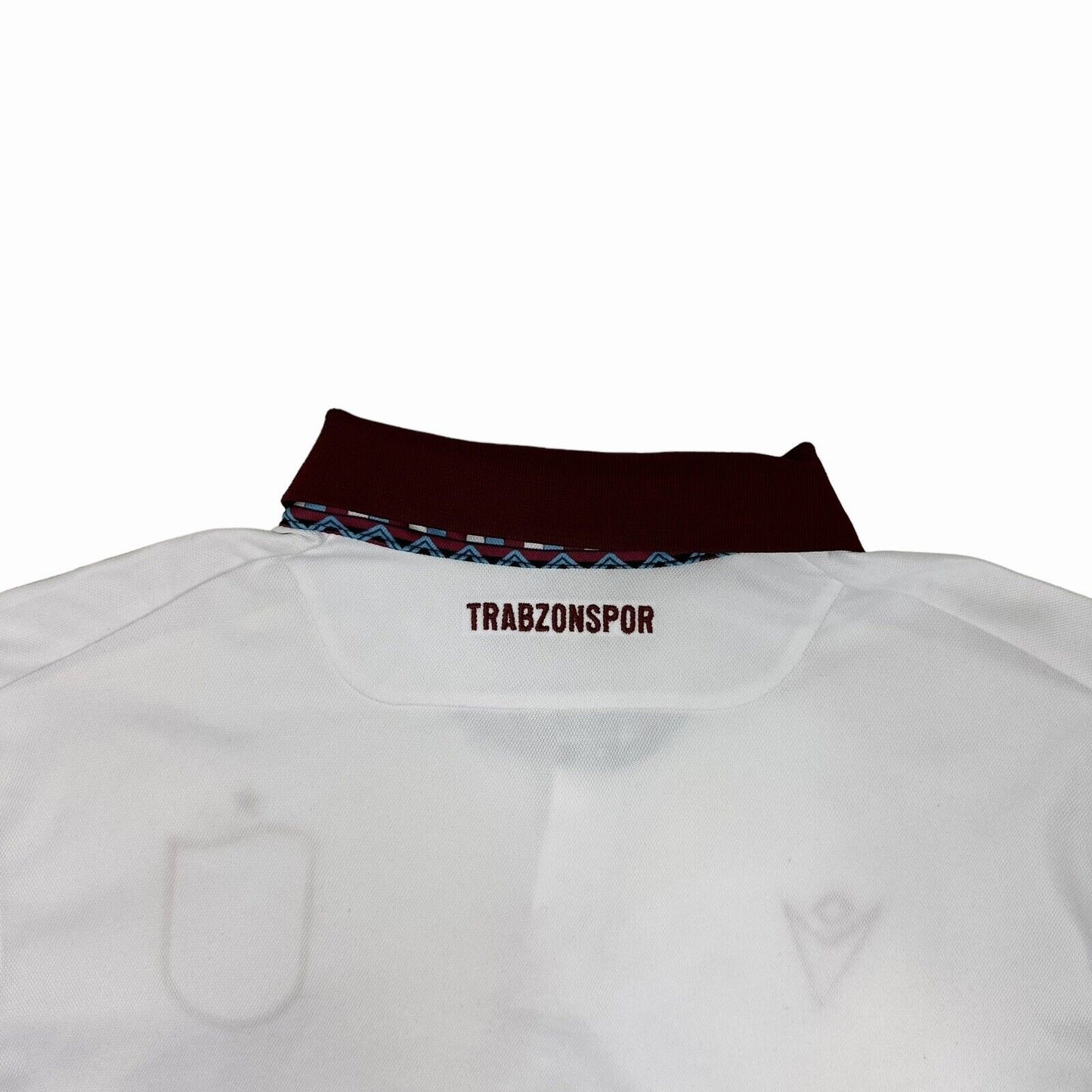 20-21 Trabzonspor Macron Shirt Mens Slim Large Away Top White Turkey Football