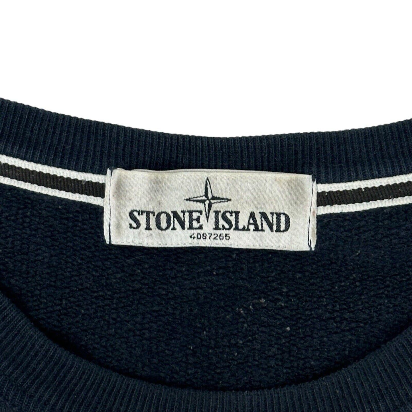 AW13 Stone Island Navy Blue Crew Neck Jumper Mens Large