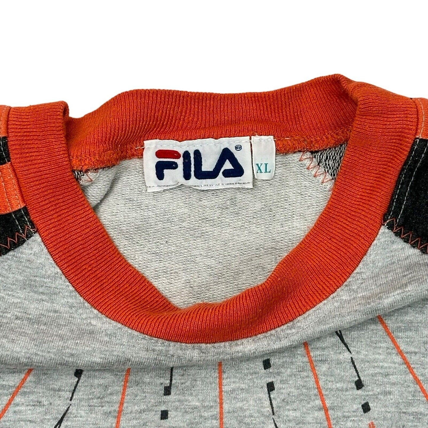 Vintage Fila Graphic T-Shirt Boxy Mens XL Multicoloured