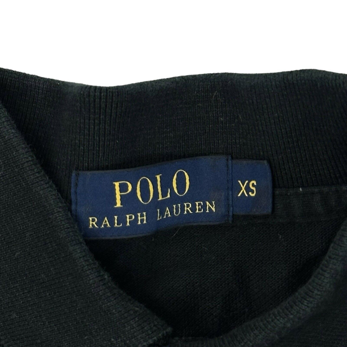 00’s Polo Ralph Lauren Long Sleeve Polo Shirt Mens XS Black