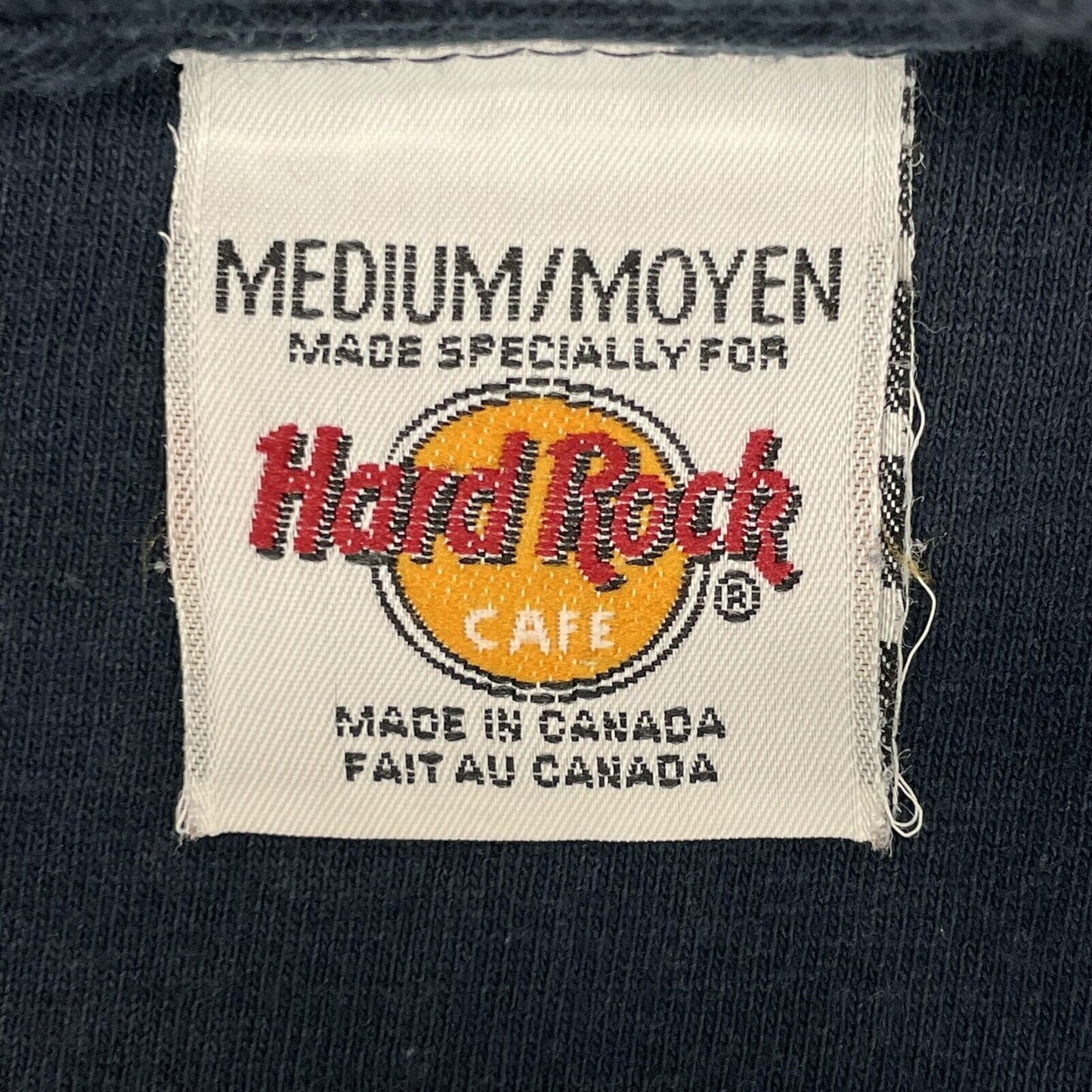 Vintage Hard Rock Cafe Niagara Falls T-Shirt Navy Blue Canadian 90’s