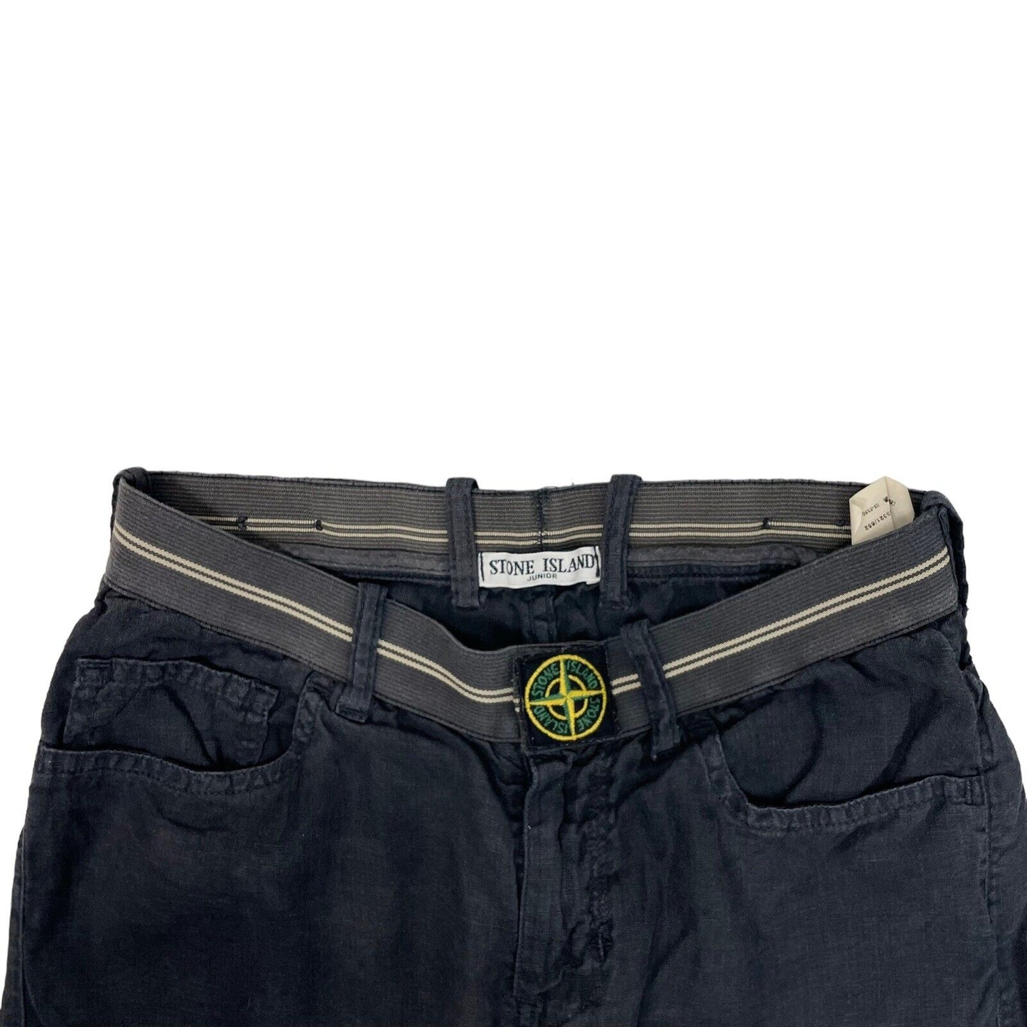 Vintage Stone Island Junior Trousers Black 24w 25l Made In Italy