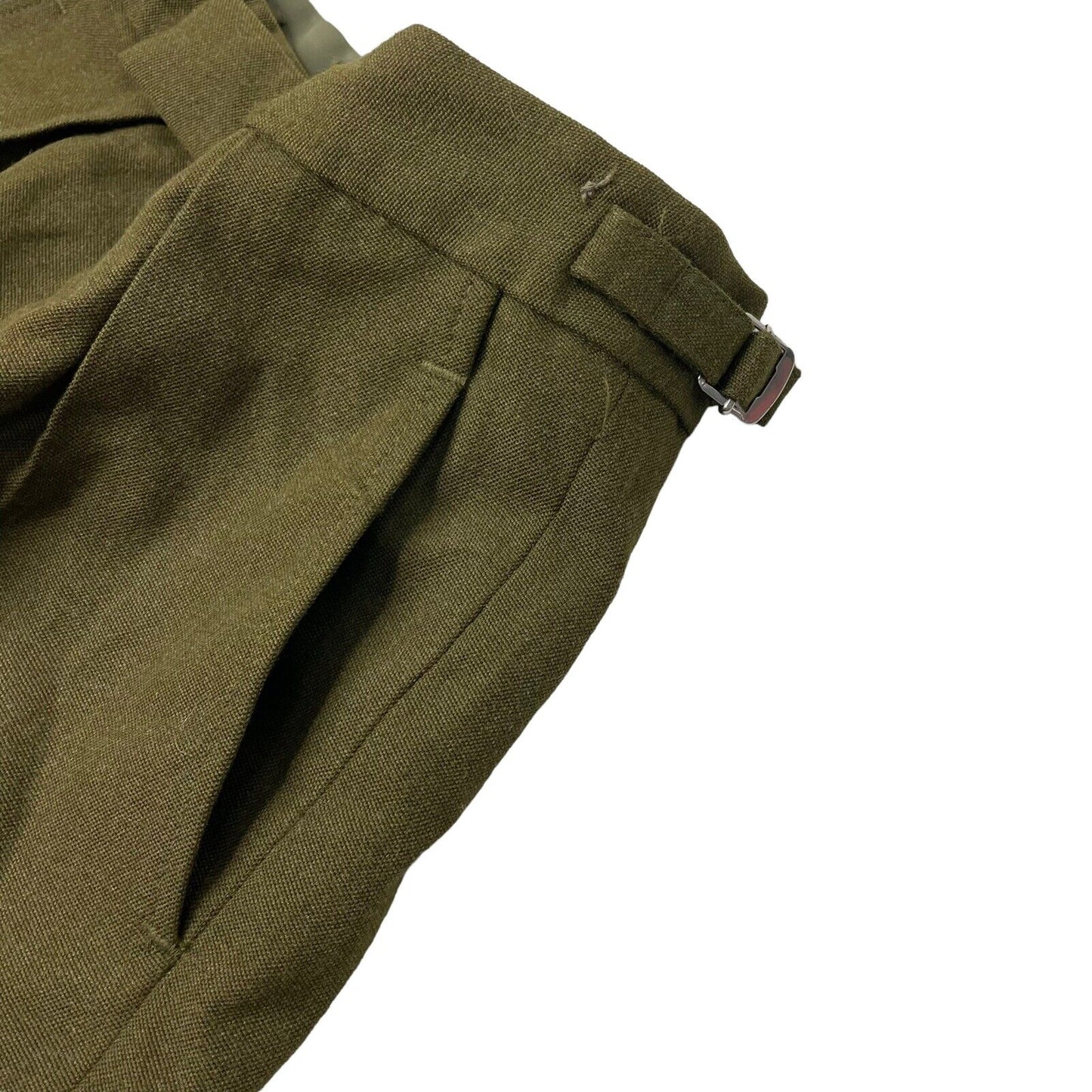 Vintage 80’s Military Trousers Wool 26w 31l Polikoff Universal LTD