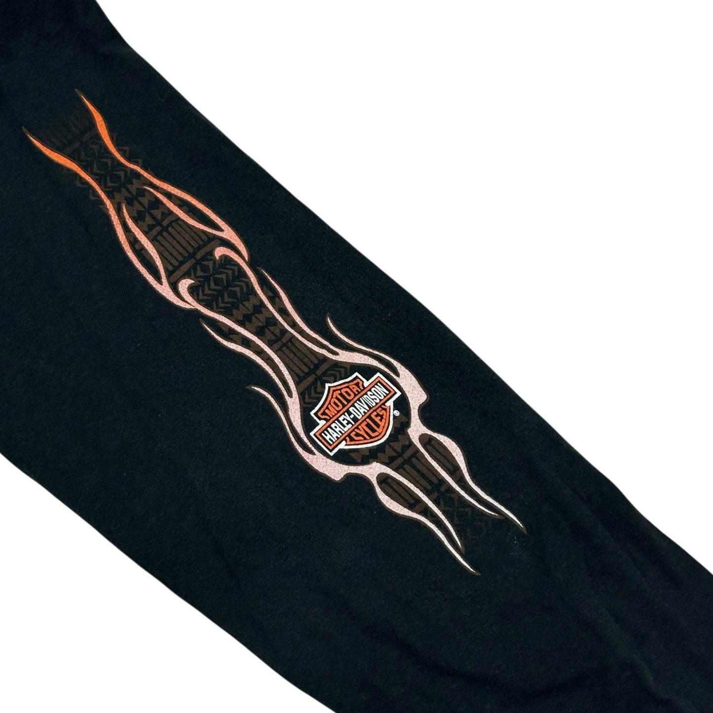 Vintage 90’s Harley Davidson T-Shirt Long Sleeve Black Cropped