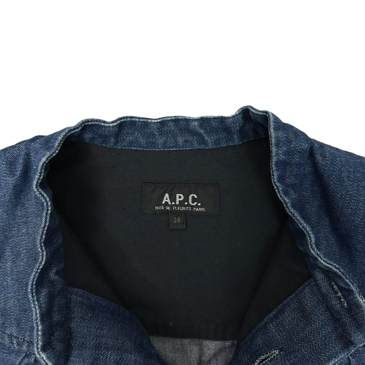 APC Denim Dress Womens Small Dark Blue