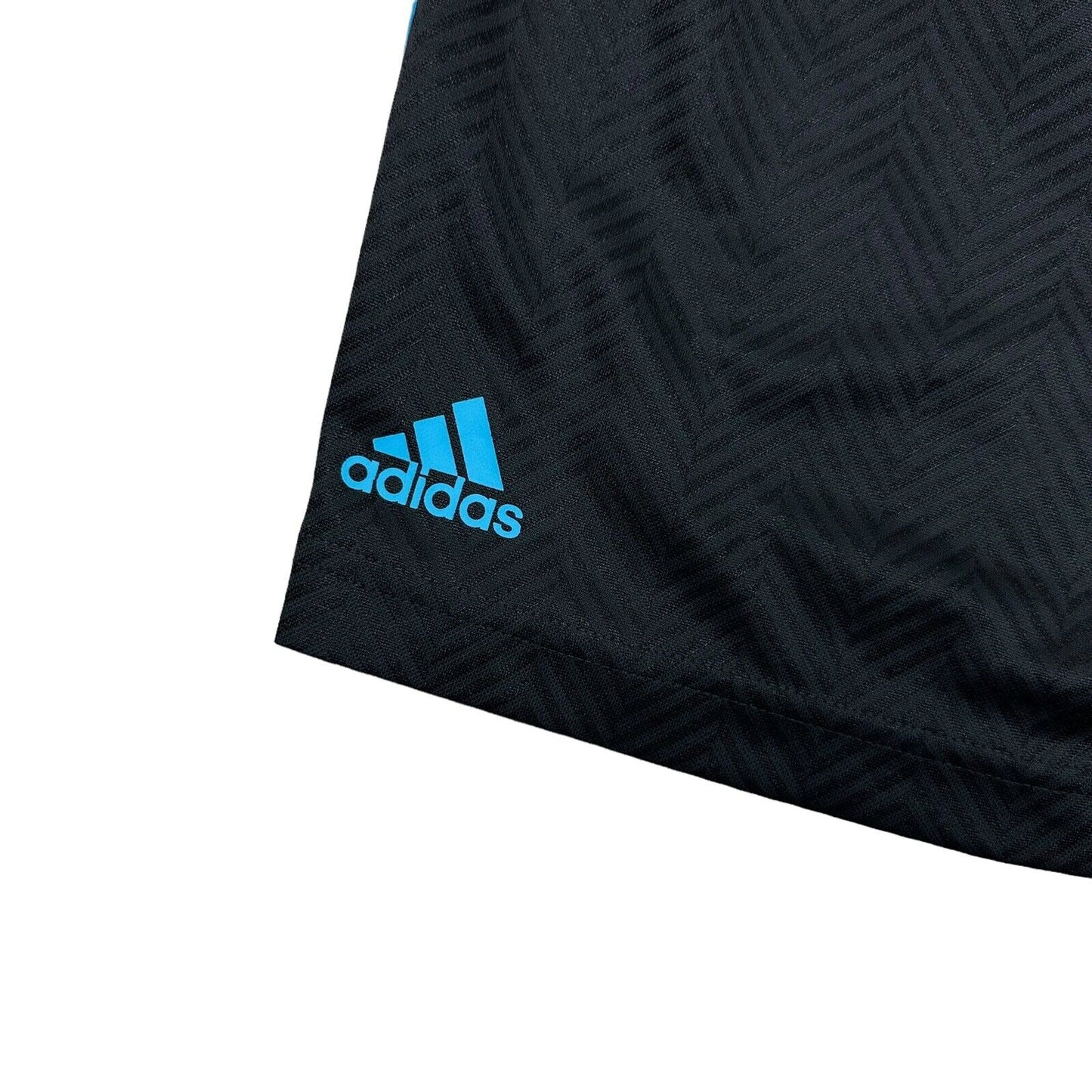 14-15 Marseille Football Shorts Adidas Mens Small Black Third Kit Soccer Shorts