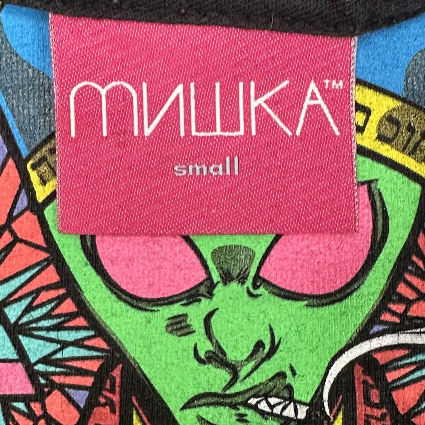 Mishka Logo T-Shirt Mens Small Black Made In USA