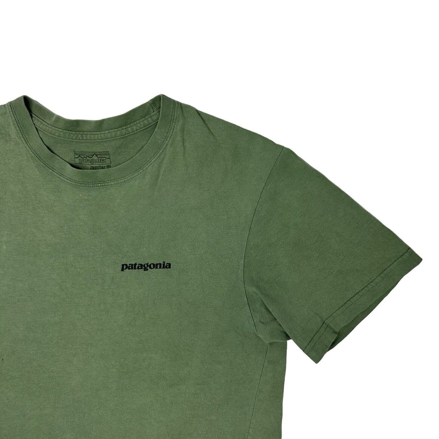 Patagonia Logo T-Shirt Green Mens Small