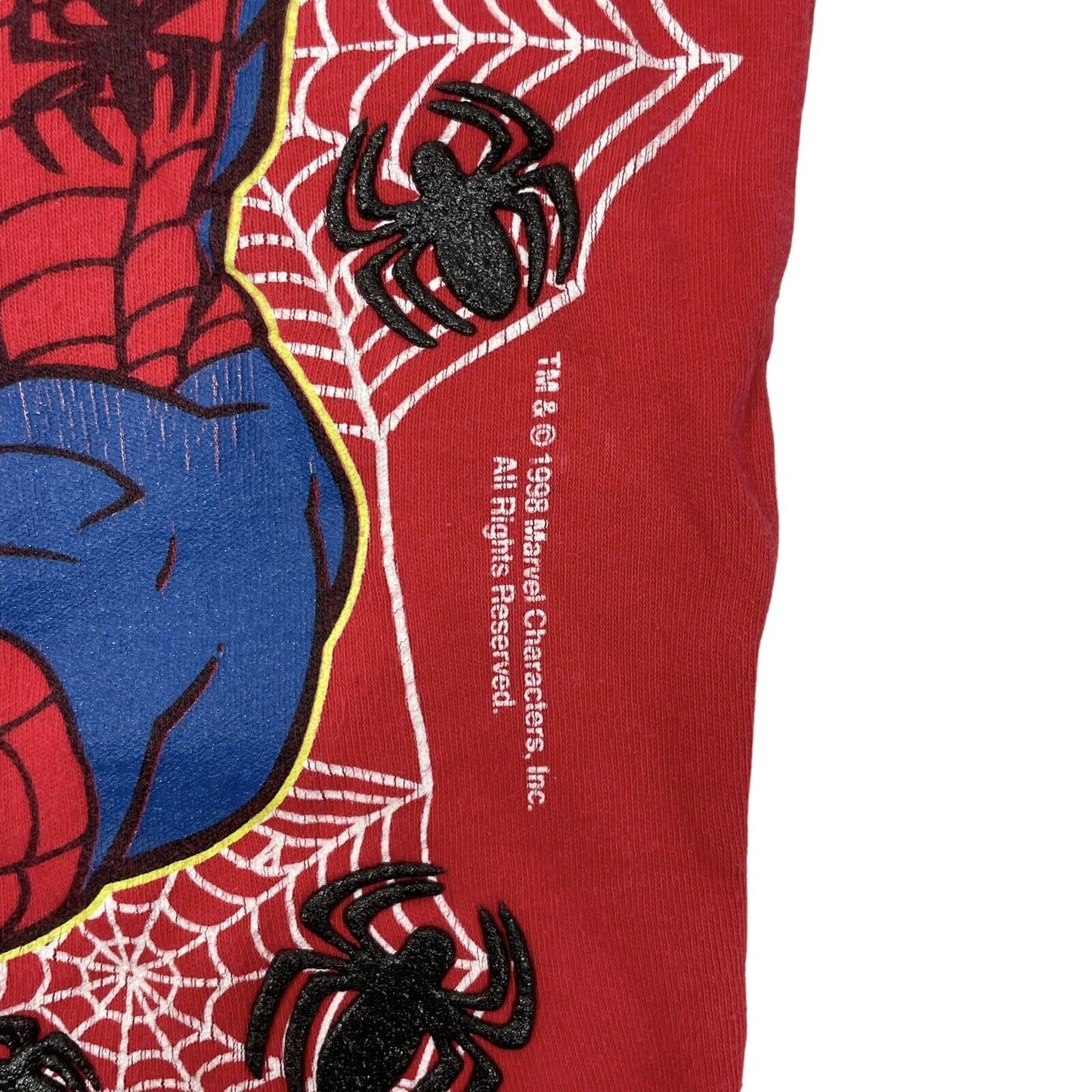 Vintage Marvel Spider-Man Crew Neck Jumper Youth Age 6-7 Multicoloured