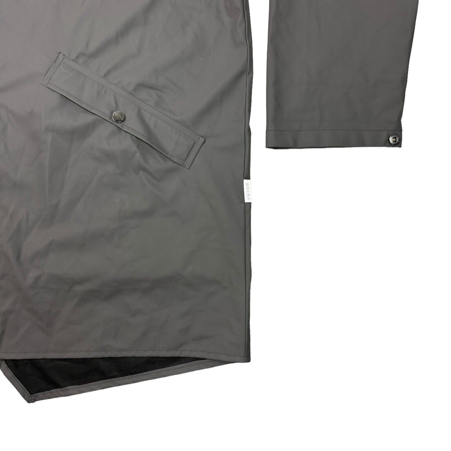 Rains Waterproof Coat Mens L/XL Grey Lightweight