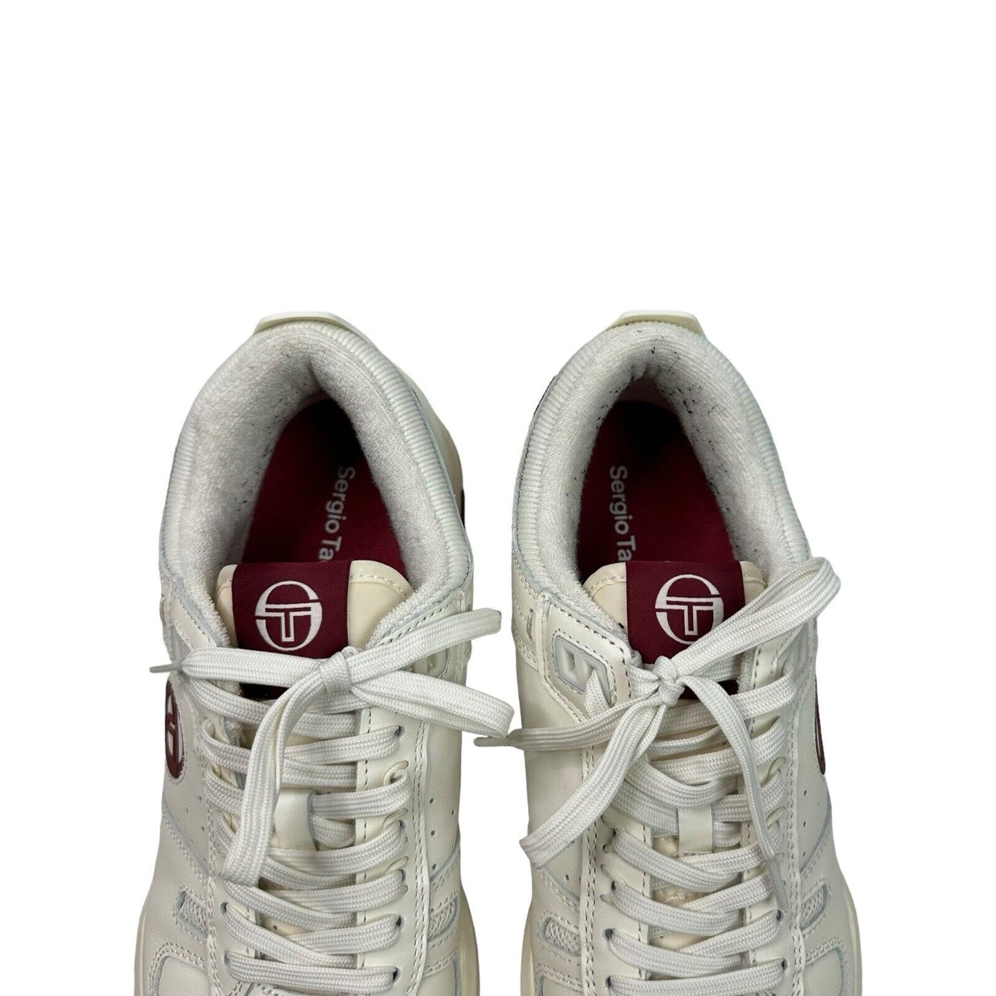 Sergio Tacchini BB Court Low Trainers UK10 White Red