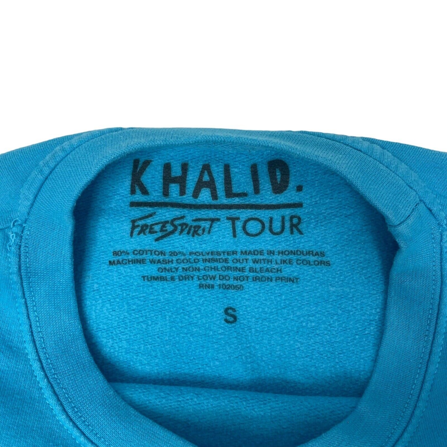 2019 Khalid Free Spirit Tour Jumper Mens Small Blue